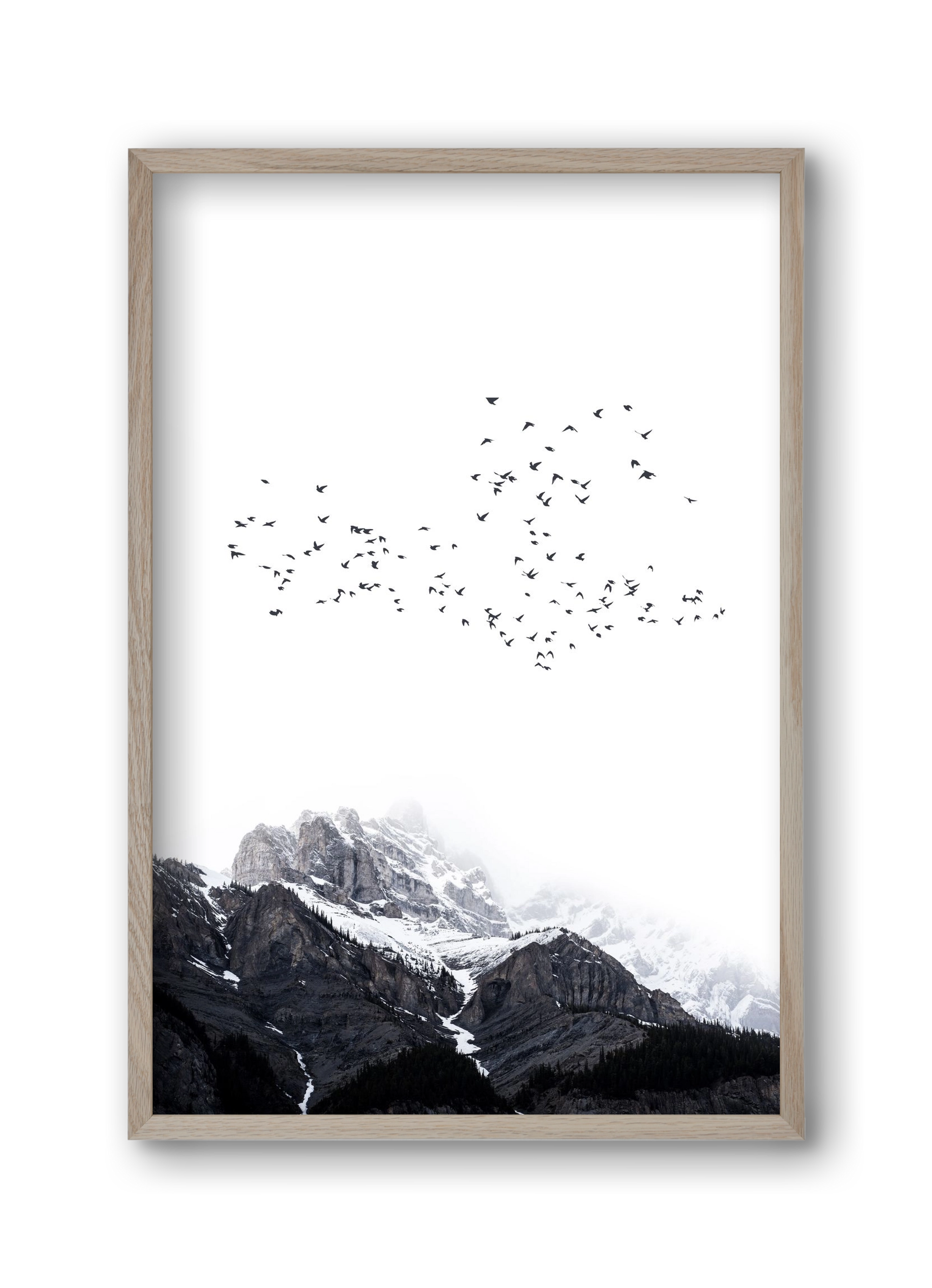 The mountains, 30x45 cm (30x45 cm), Tölgy keret