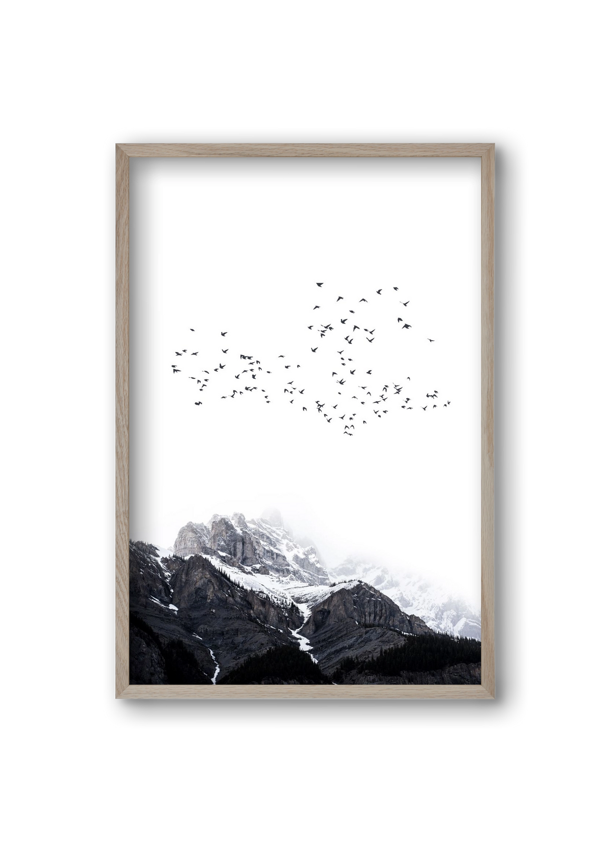 The mountains, 20x30 cm (20x30 cm), Tölgy keret