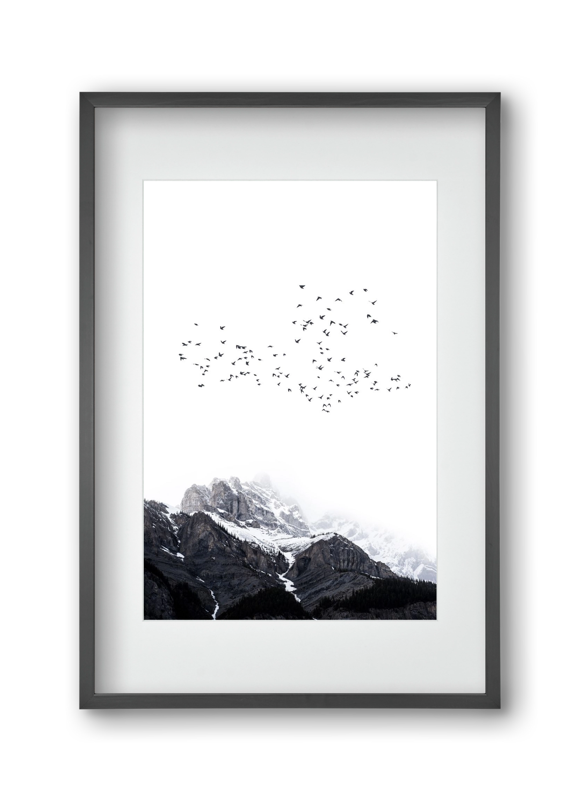 The mountains, 30x45 cm (20x30 cm), Fekete keret, paszpartuval