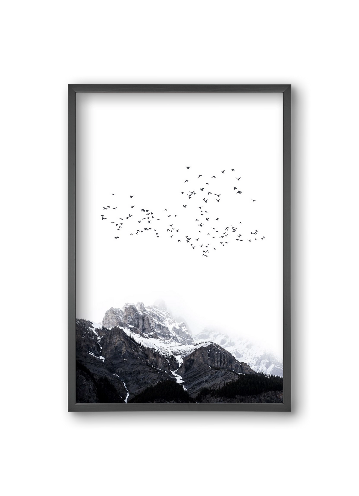 The mountains, 20x30 cm (20x30 cm), Fekete keret