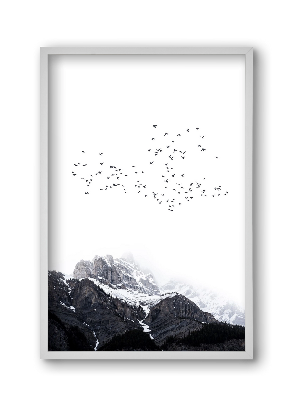 The mountains, 30x45 cm (30x45 cm), Fehér keret