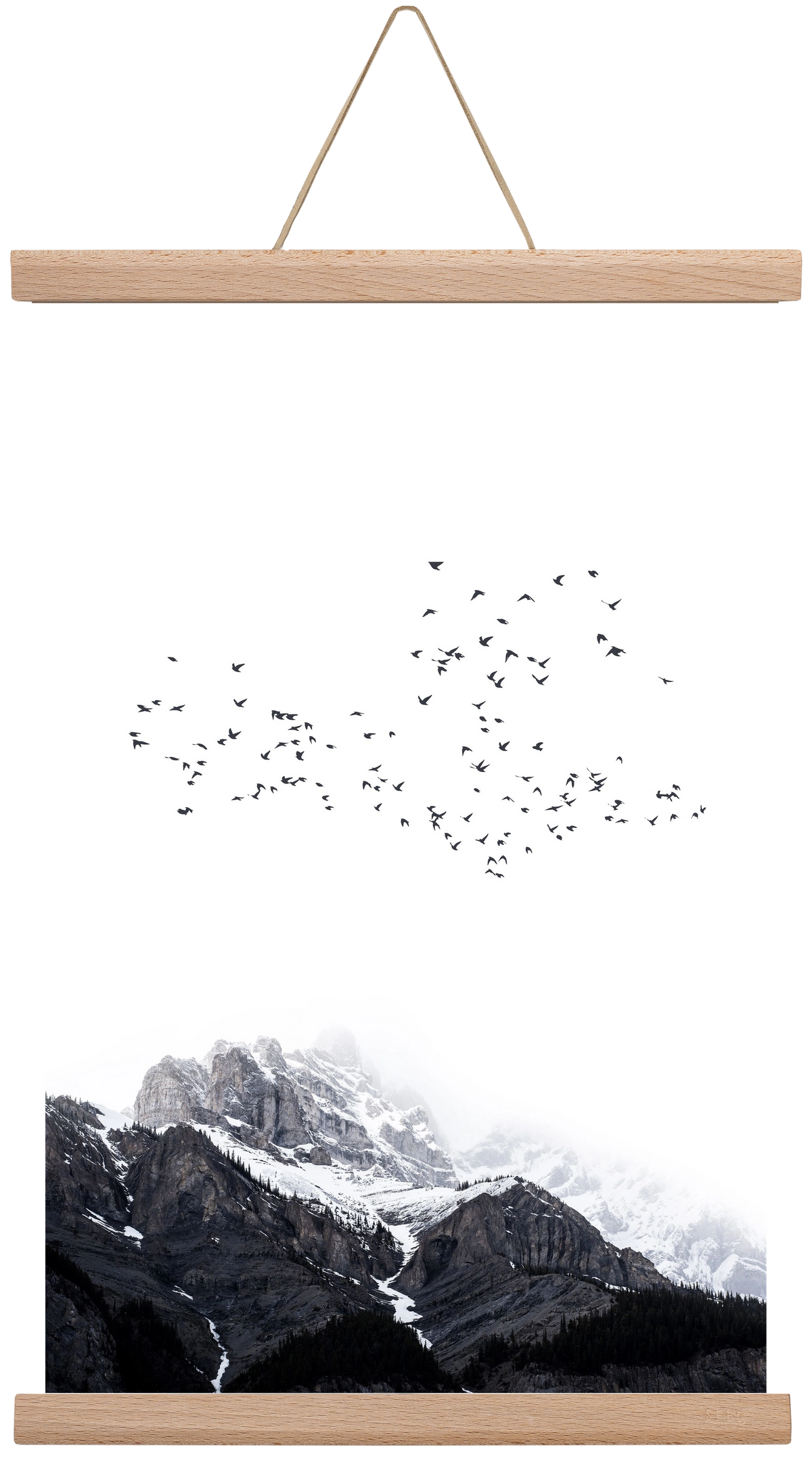 The mountains, 30x45 cm (30x45 cm), Tölgy akasztó