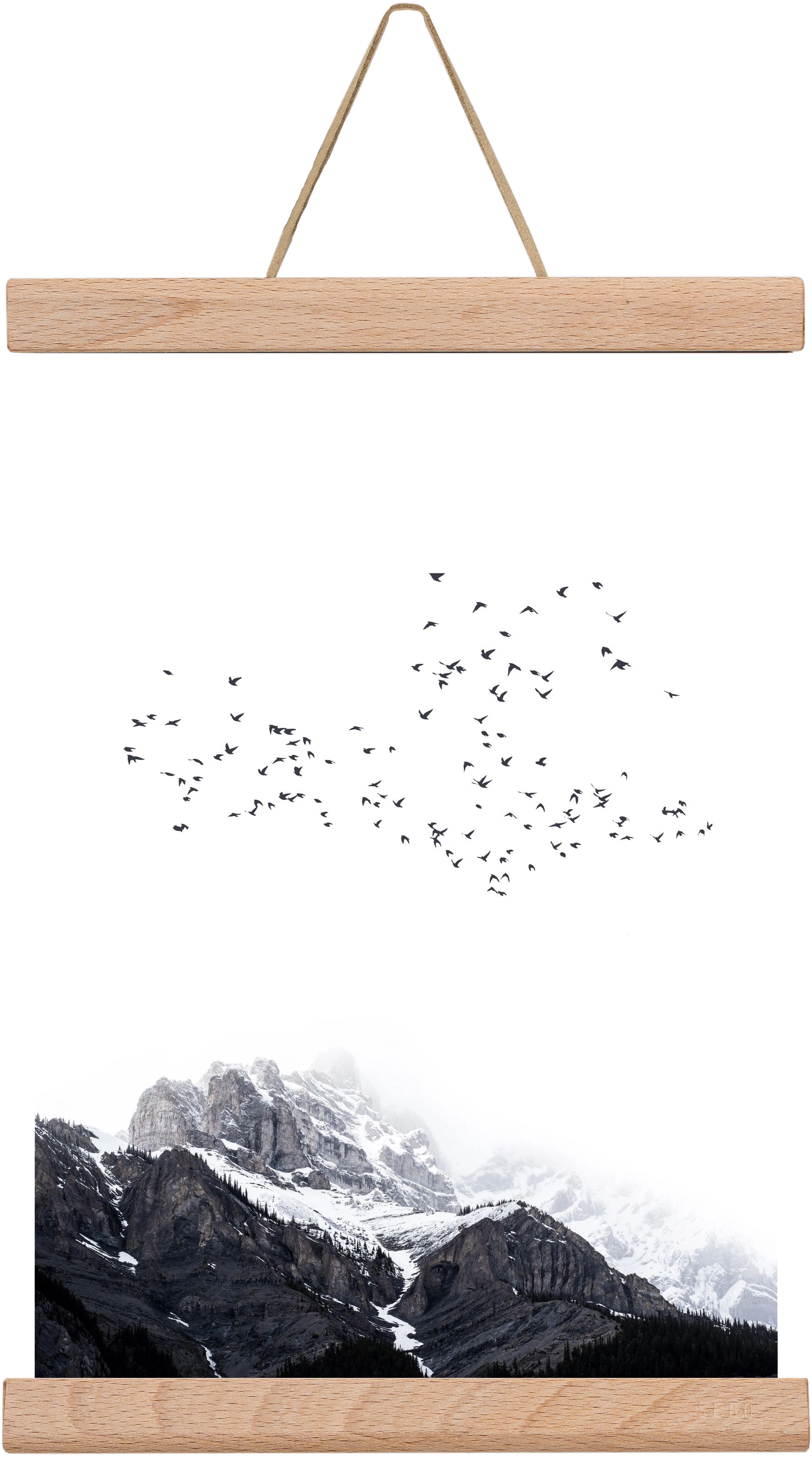The mountains, 20x30 cm (20x30 cm), Tölgy akasztó