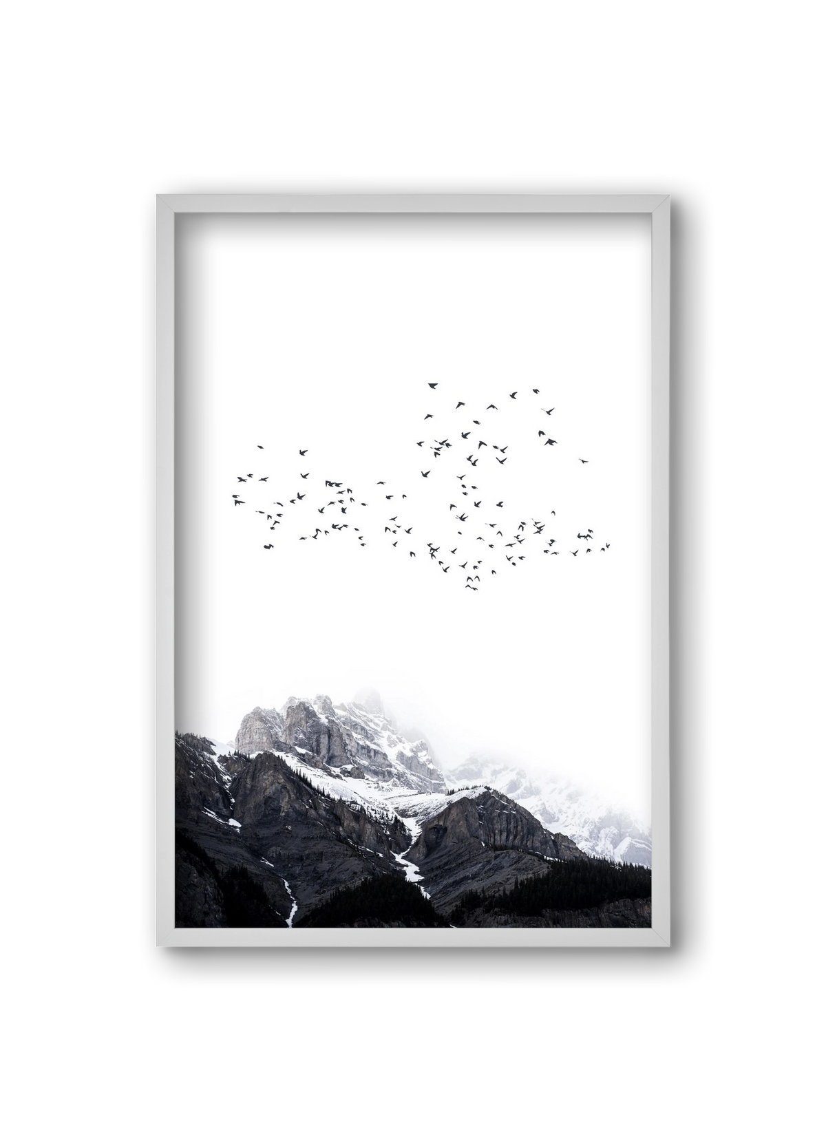 The mountains, 20x30 cm (20x30 cm), Fehér keret