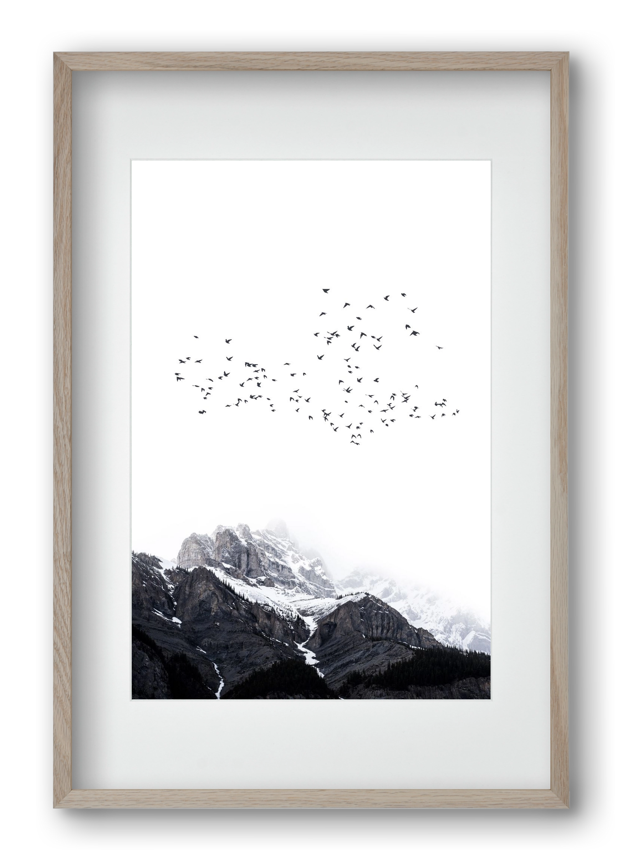 The mountains, 40x60 cm (30x45 cm), Tölgy keret, paszpartuval