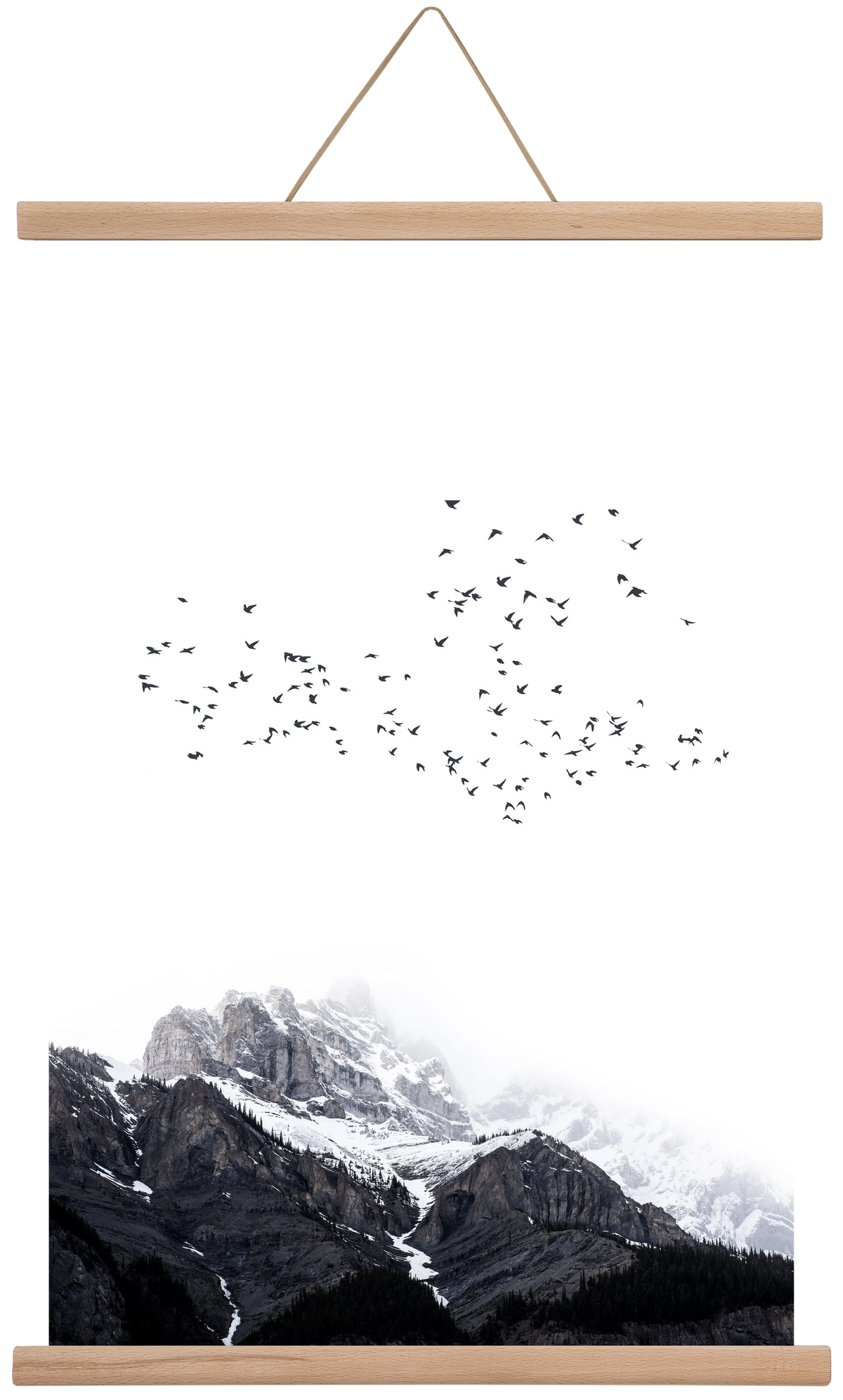 The mountains, 40x60 cm (40x60 cm), Tölgy akasztó