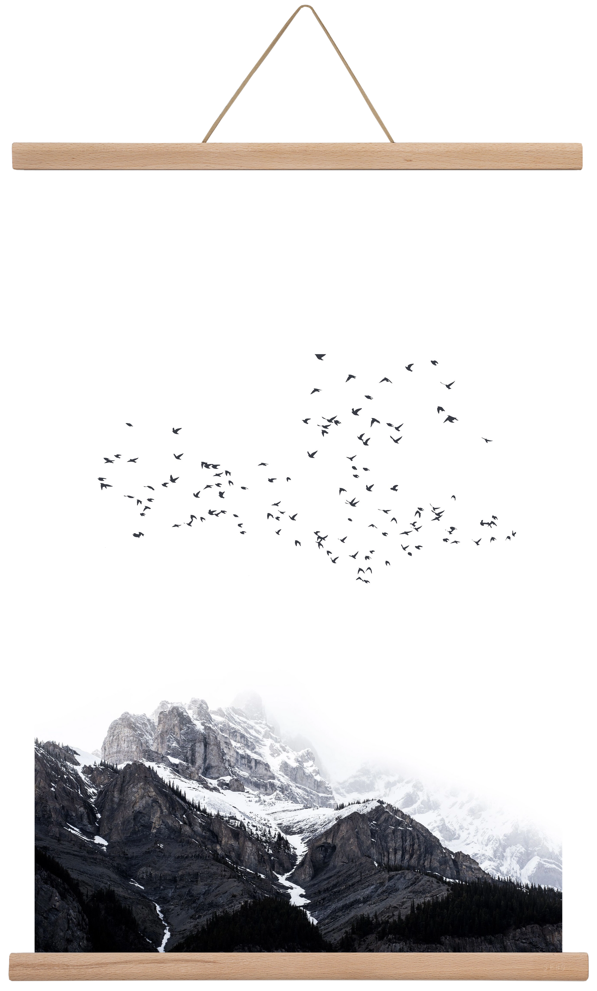 The mountains, 40x60 cm (40x60 cm), Tölgy akasztó