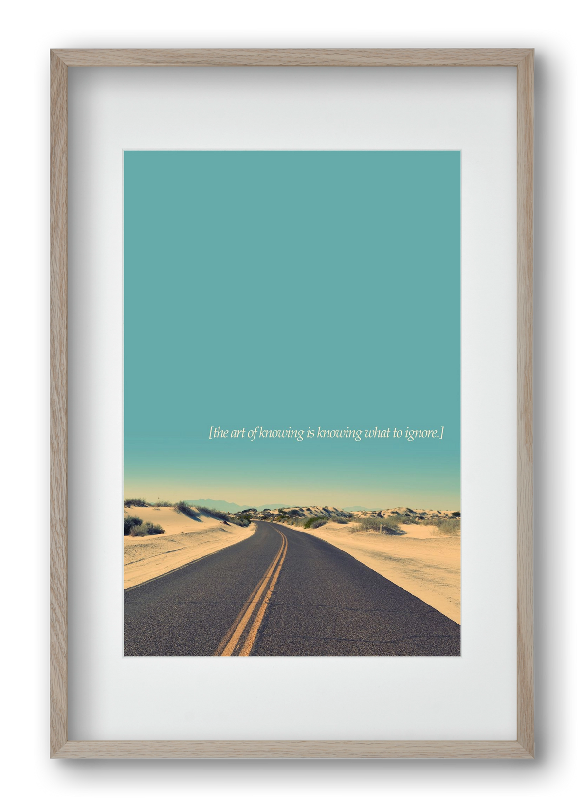 The art of knowing, 40x60 cm (30x45 cm), Tölgy keret, paszpartuval