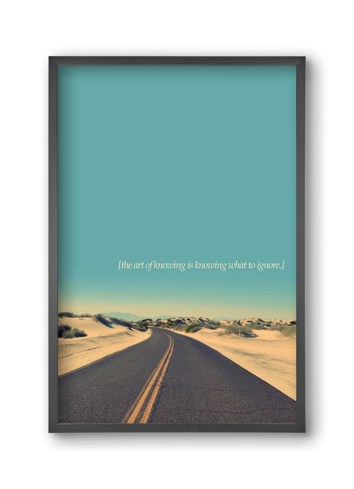The art of knowing, 30x45 cm (30x45 cm), Fekete keret