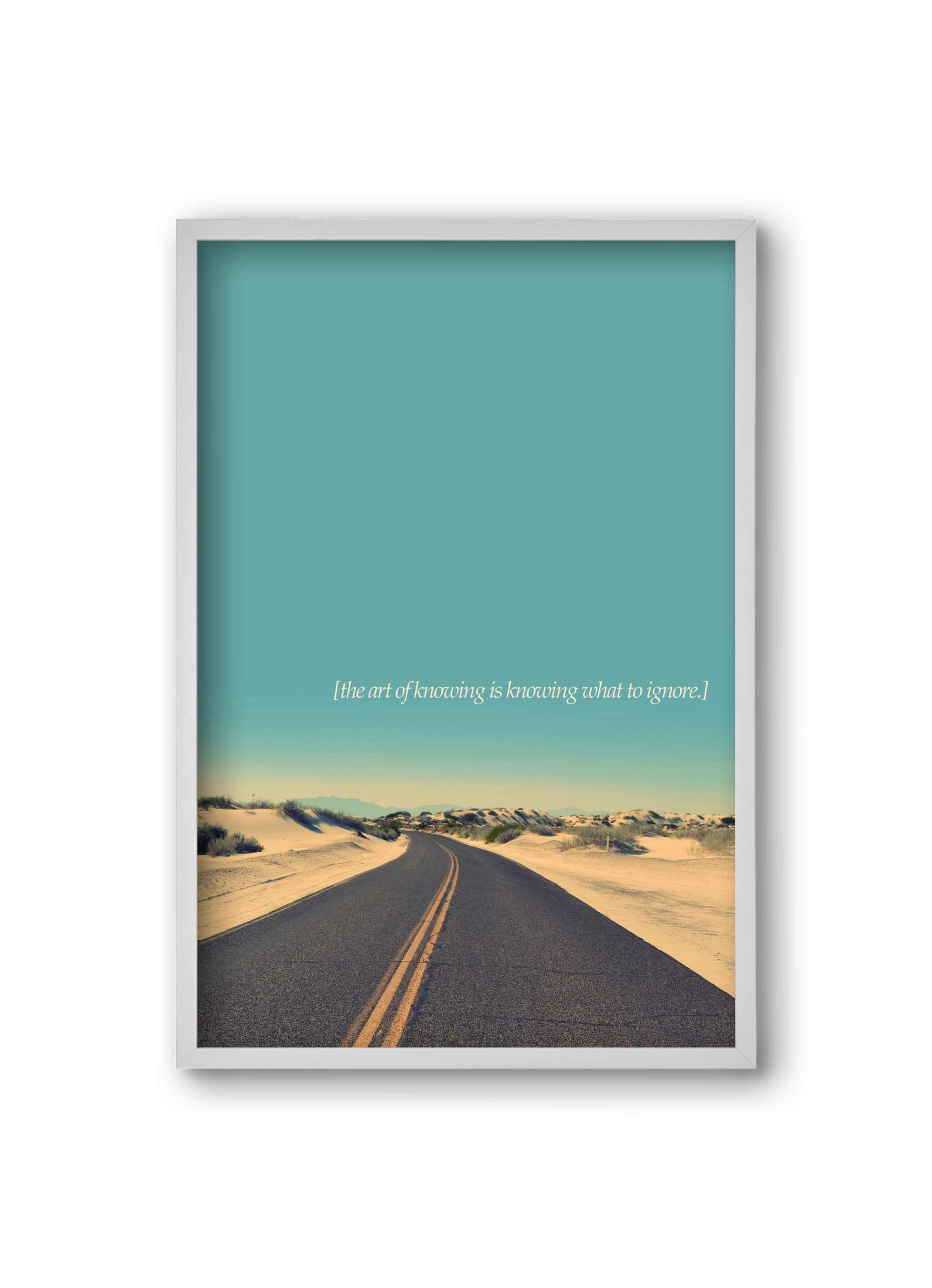 The art of knowing, 20x30 cm (20x30 cm), Fehér keret