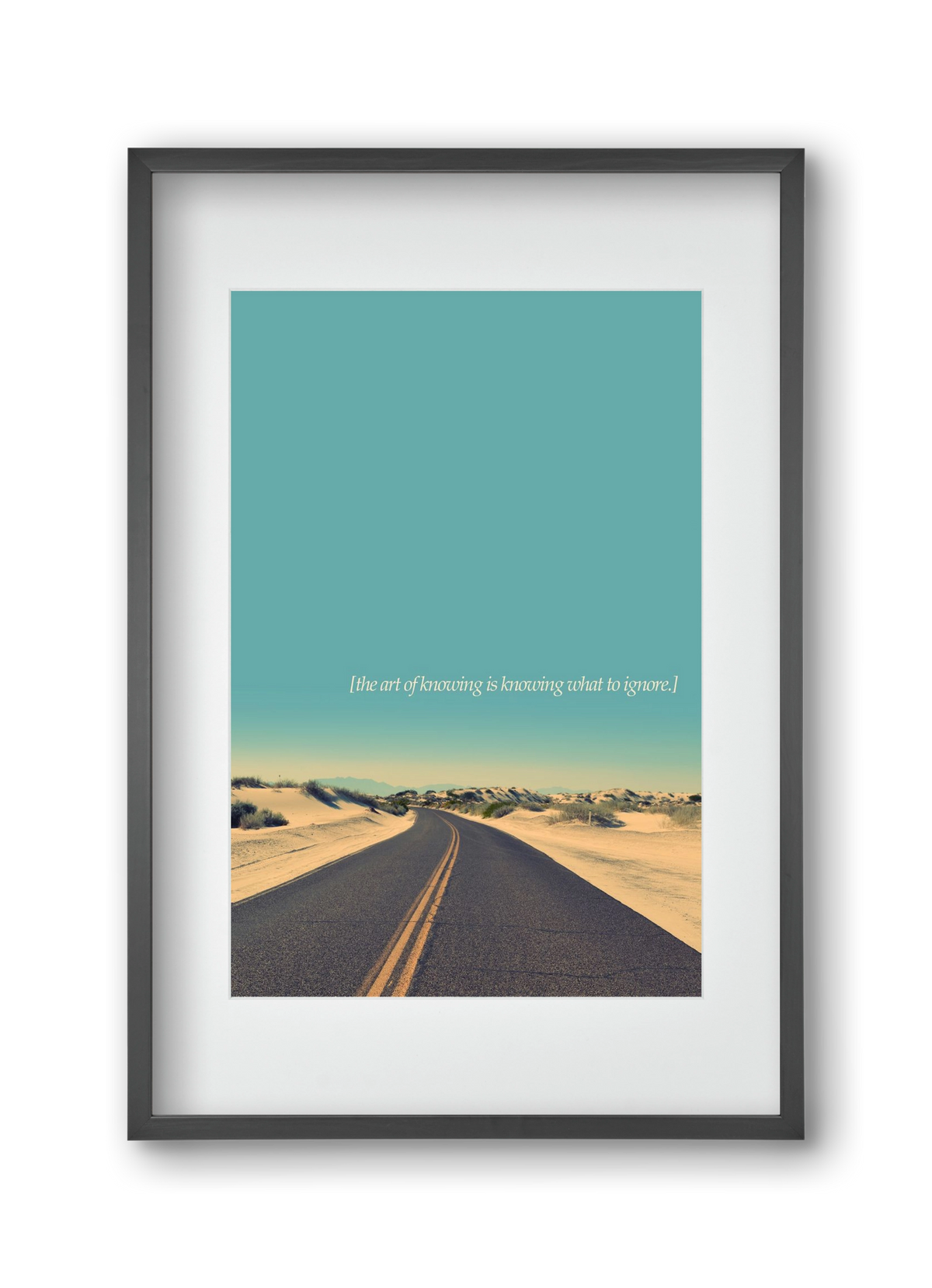 The art of knowing, 30x45 cm (20x30 cm), Fekete keret, paszpartuval