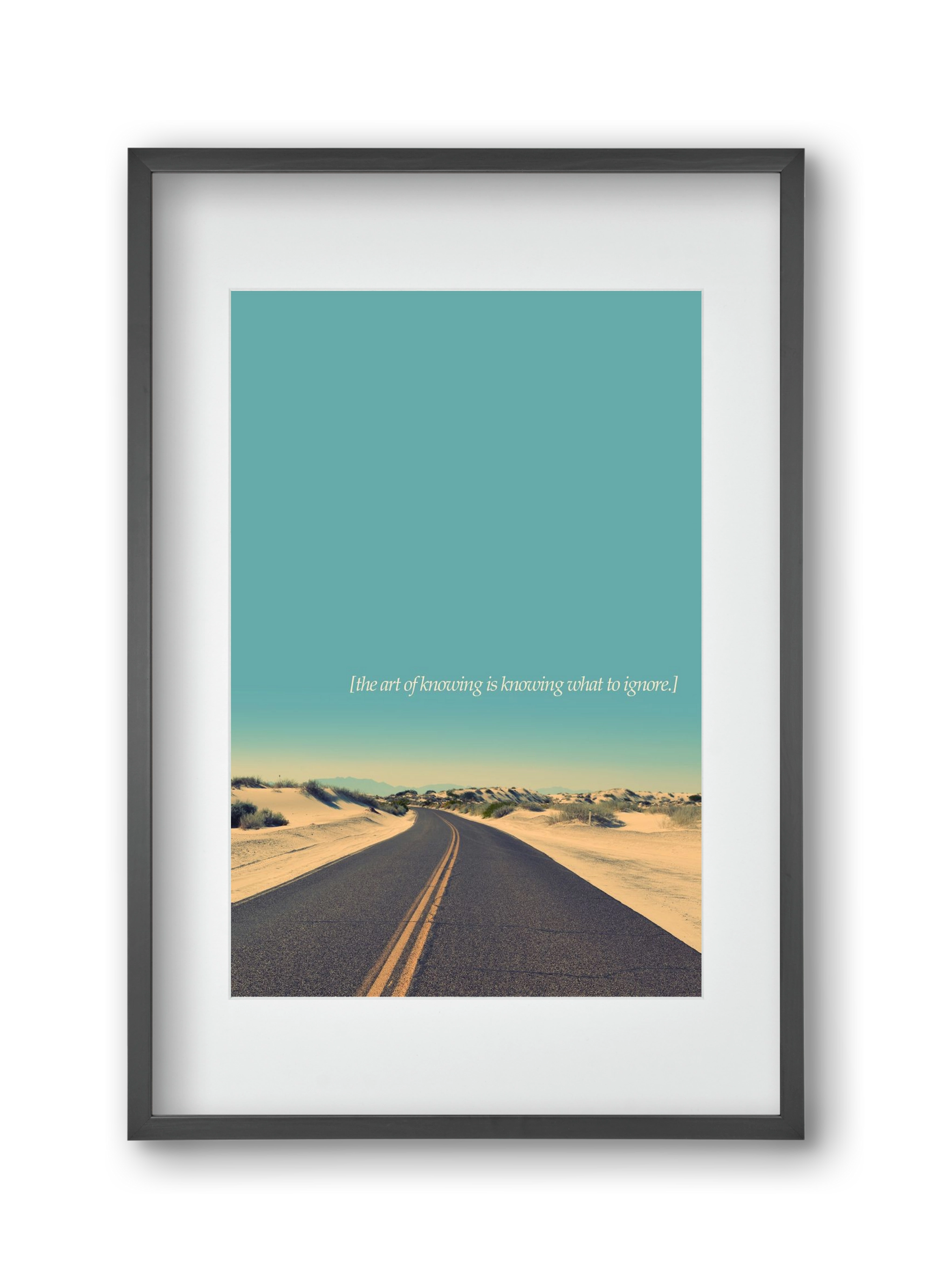 The art of knowing, 30x45 cm (20x30 cm), Fekete keret, paszpartuval