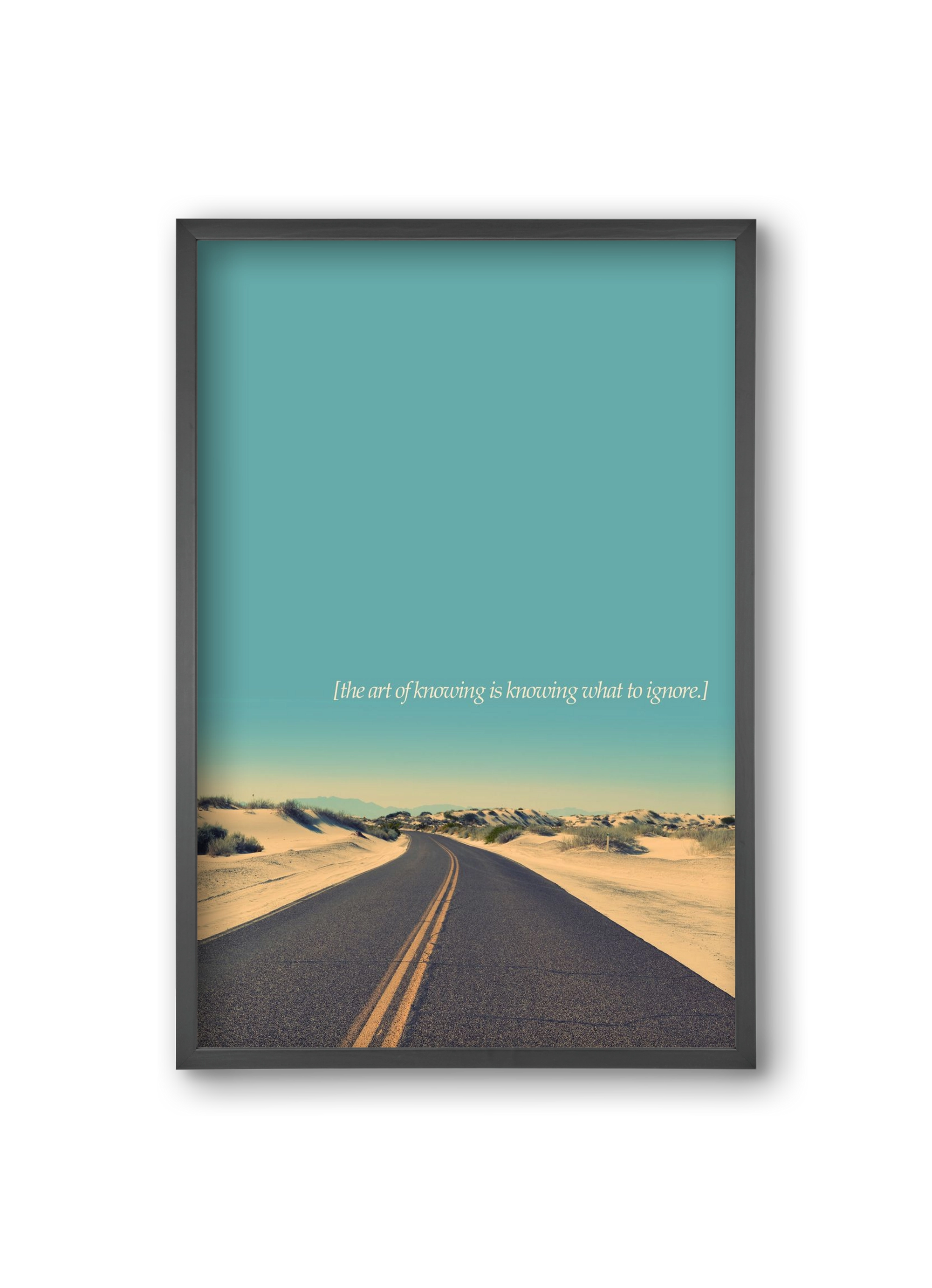 The art of knowing, 20x30 cm (20x30 cm), Fekete keret