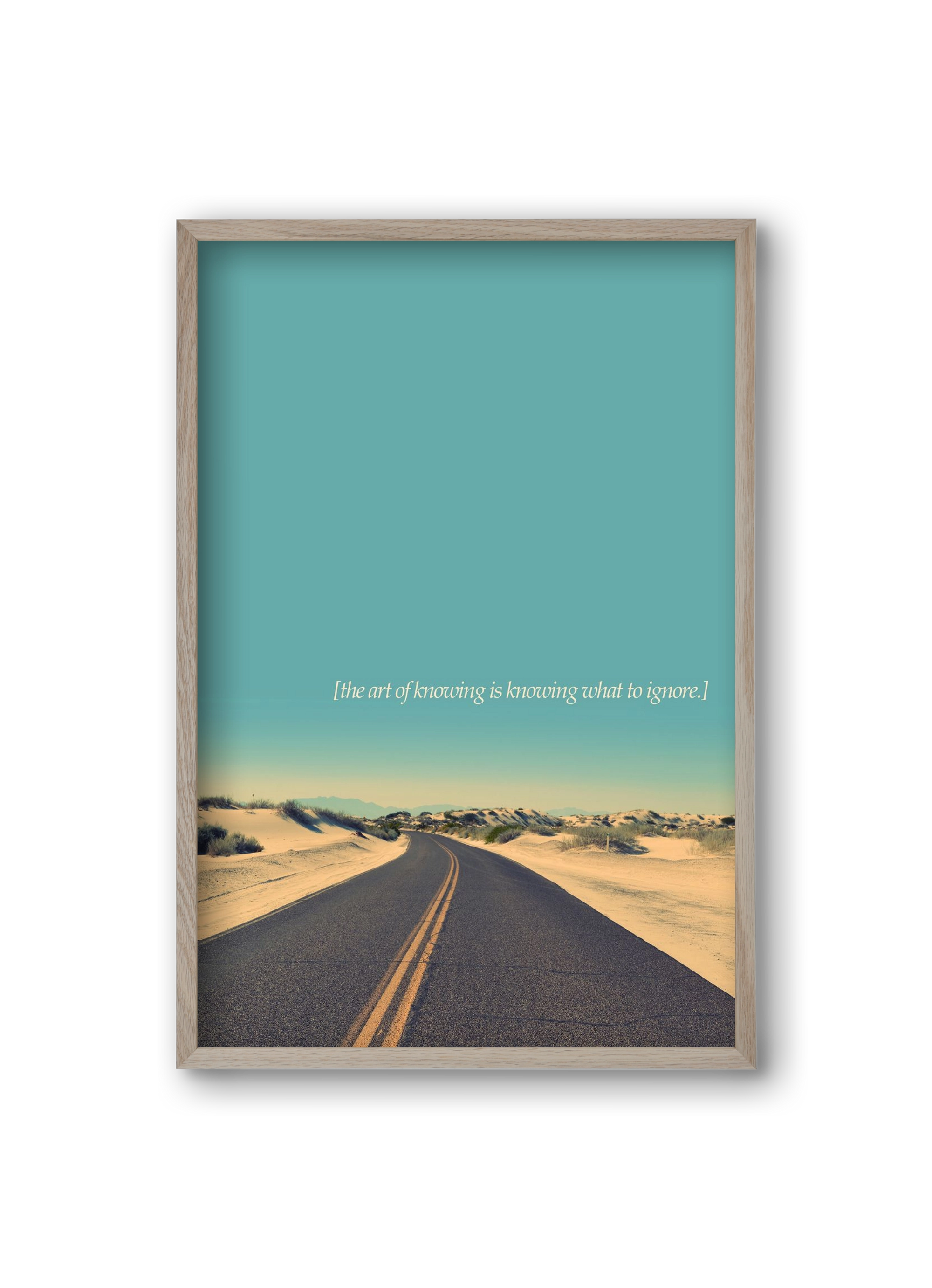 The art of knowing, 20x30 cm (20x30 cm), Tölgy keret