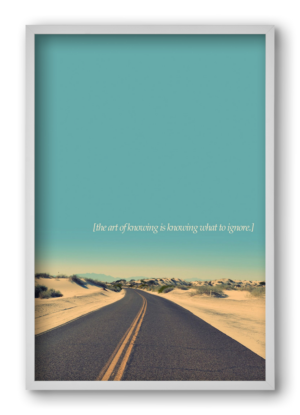 The art of knowing, 40x60 cm (40x60 cm), Fehér keret