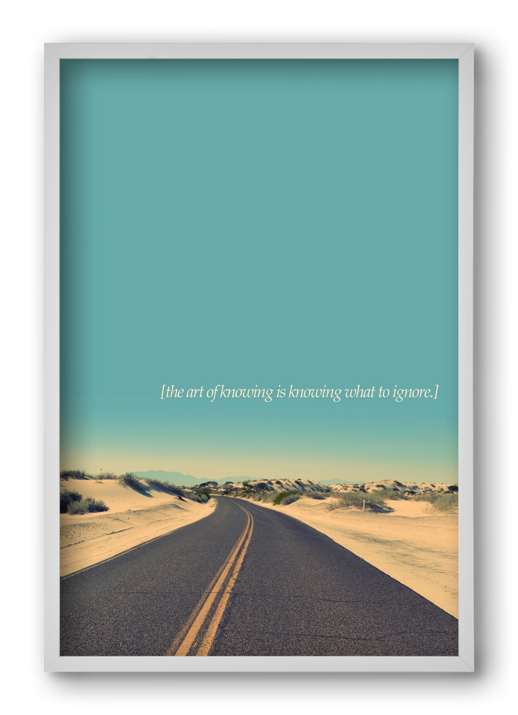 The art of knowing, 40x60 cm (40x60 cm), Fehér keret