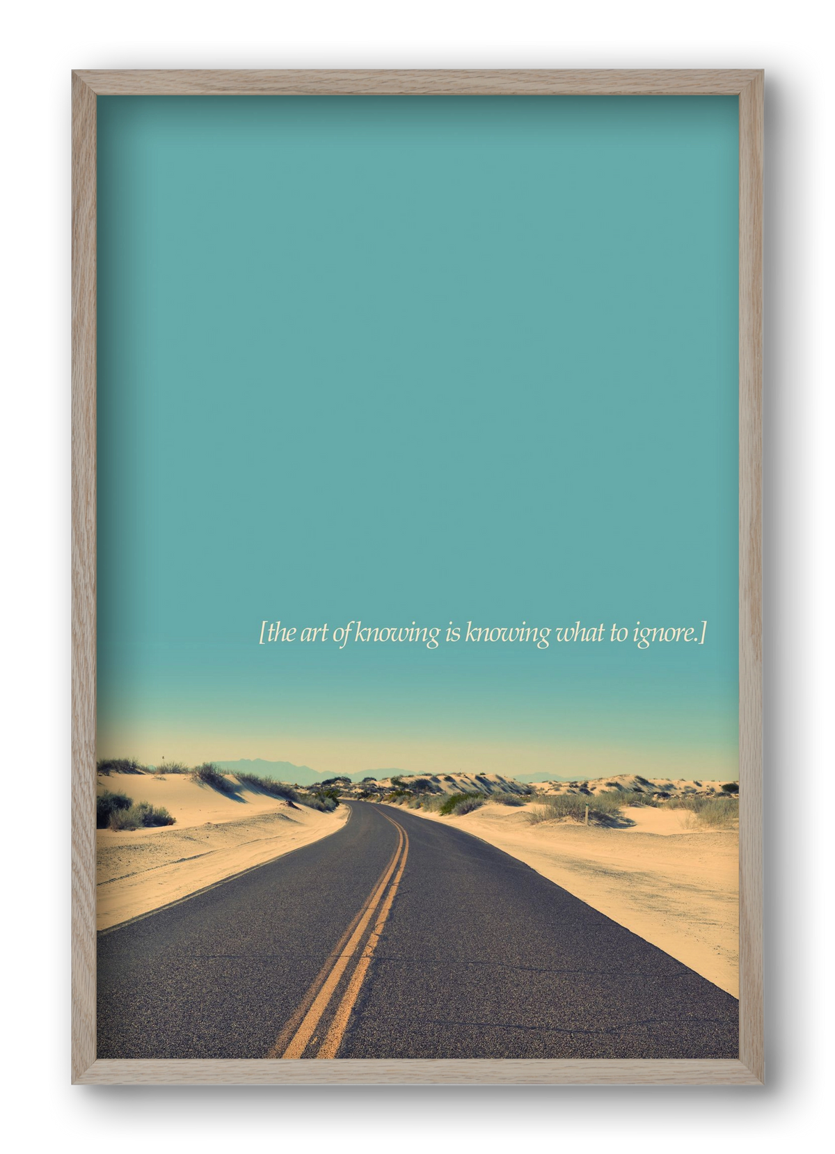 The art of knowing, 40x60 cm (40x60 cm), Tölgy keret