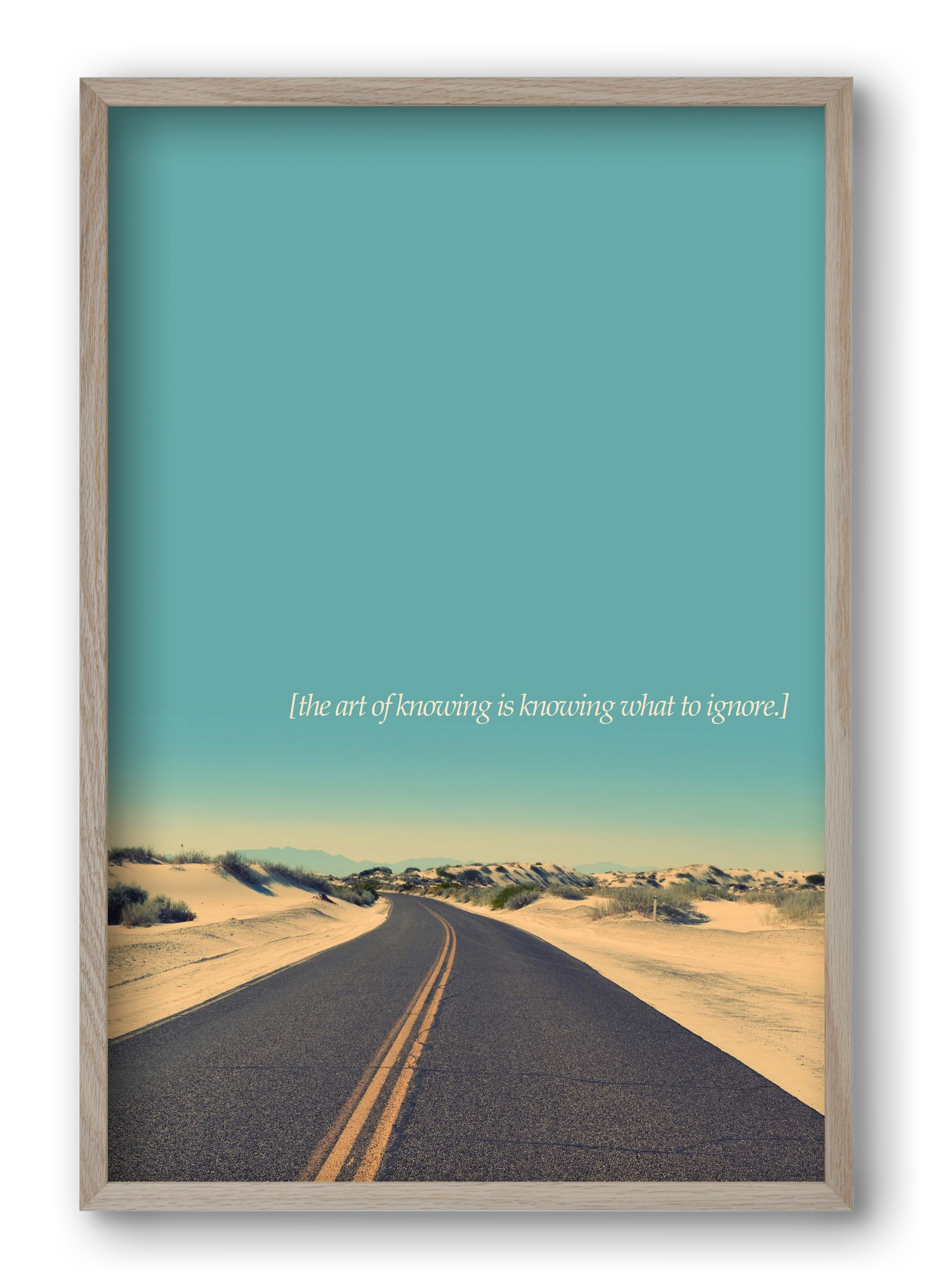 The art of knowing, 40x60 cm (40x60 cm), Tölgy keret