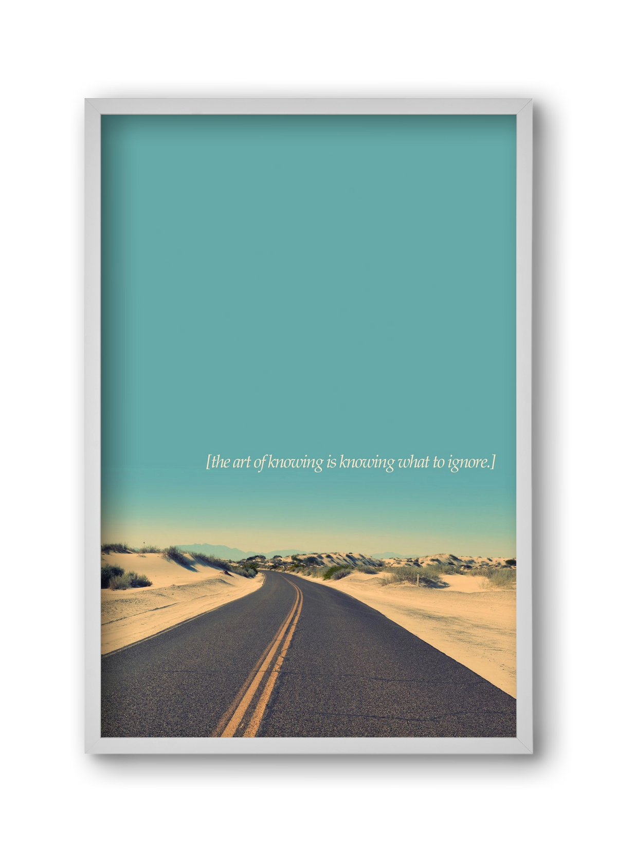 The art of knowing, 30x45 cm (30x45 cm), Fehér keret