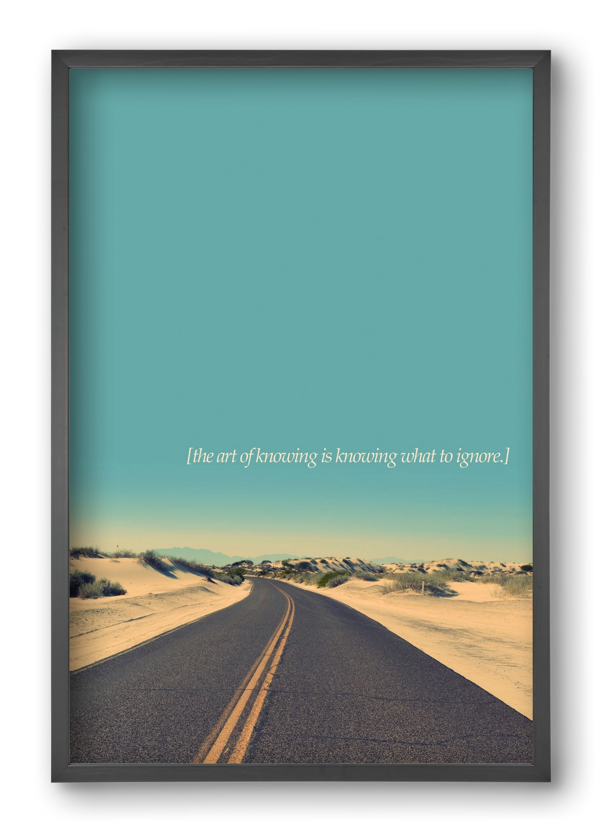 The art of knowing, 40x60 cm (40x60 cm), Fekete keret