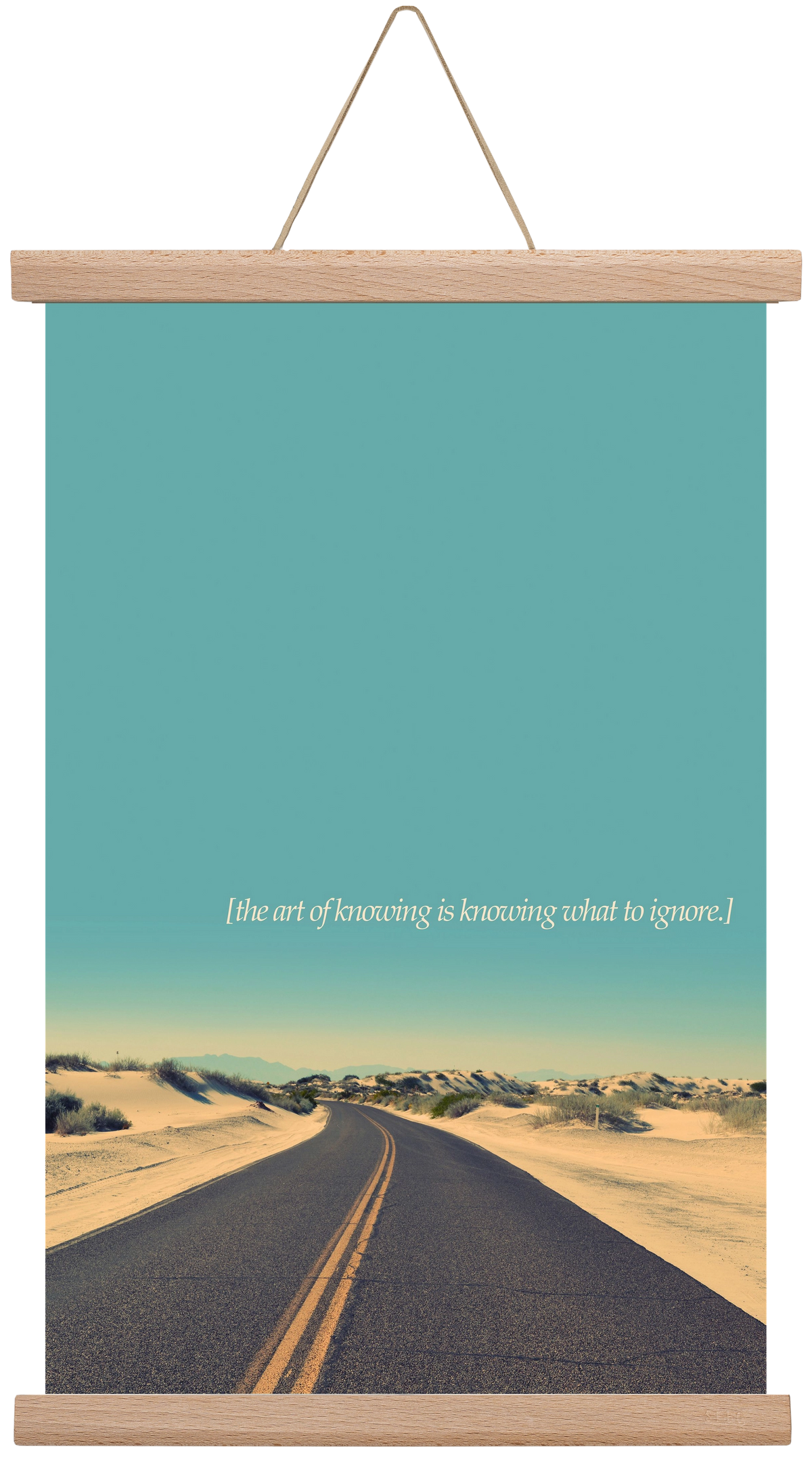 The art of knowing, 30x45 cm (30x45 cm), Tölgy akasztó