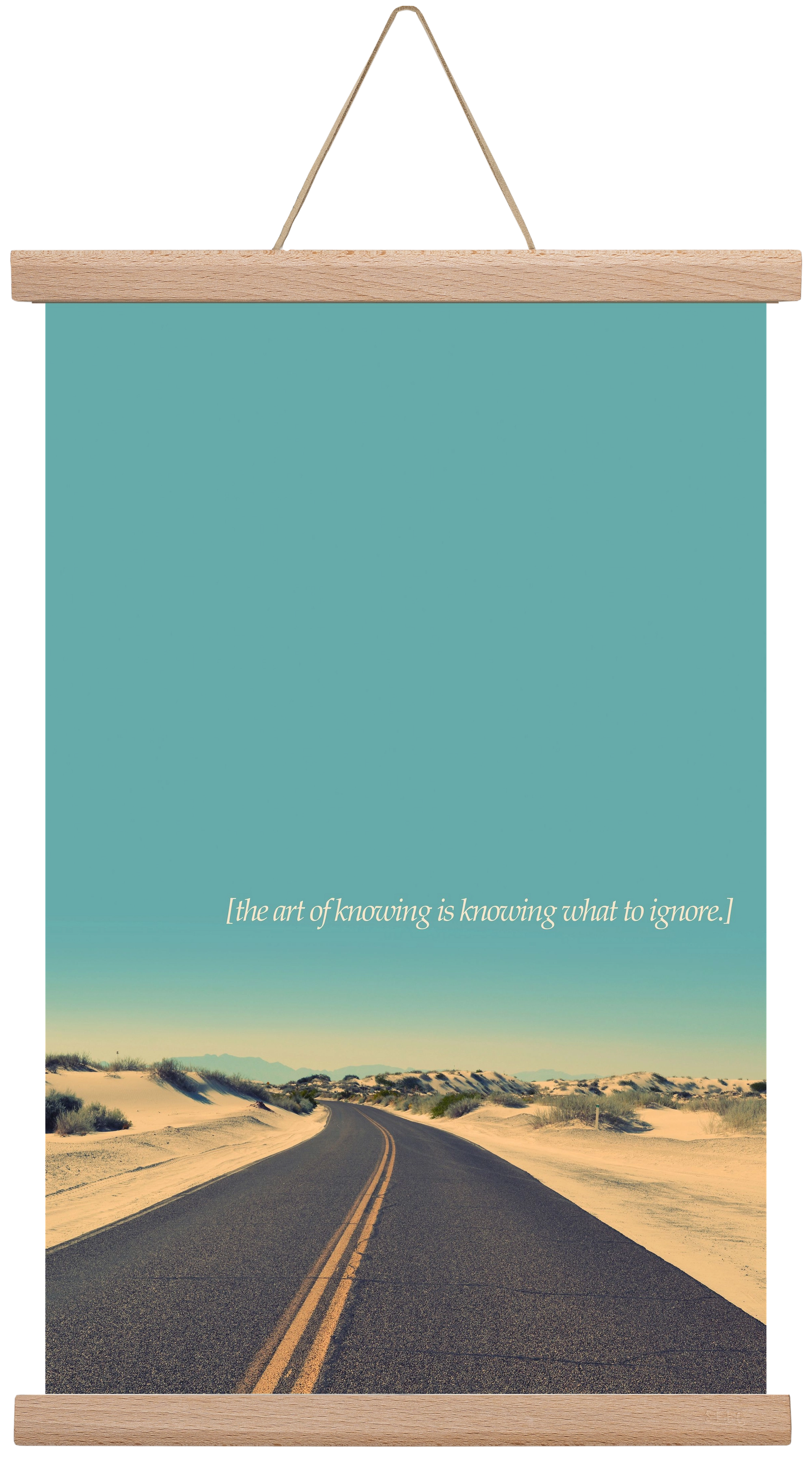 The art of knowing, 30x45 cm (30x45 cm), Tölgy akasztó