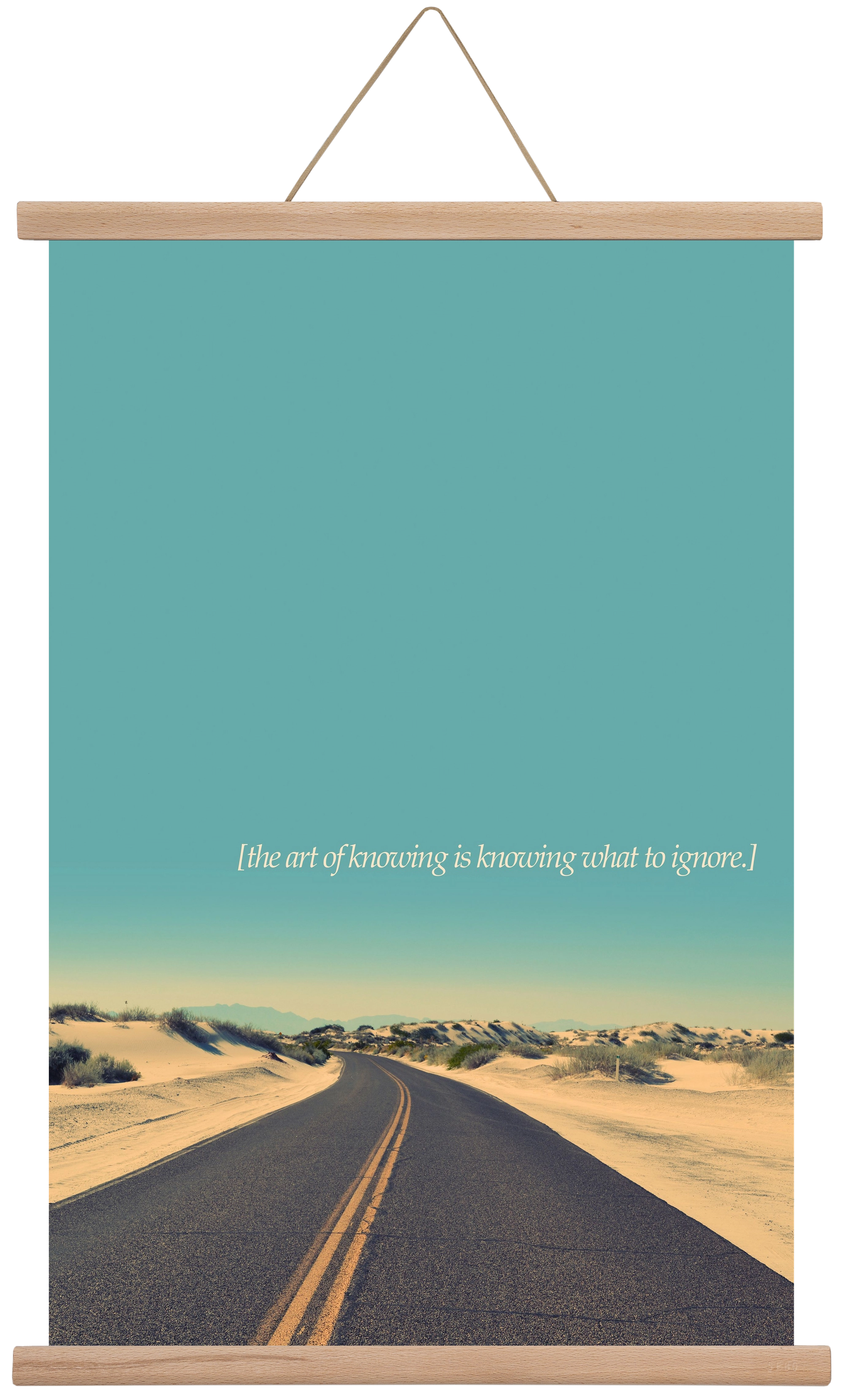 The art of knowing, 40x60 cm (40x60 cm), Tölgy akasztó