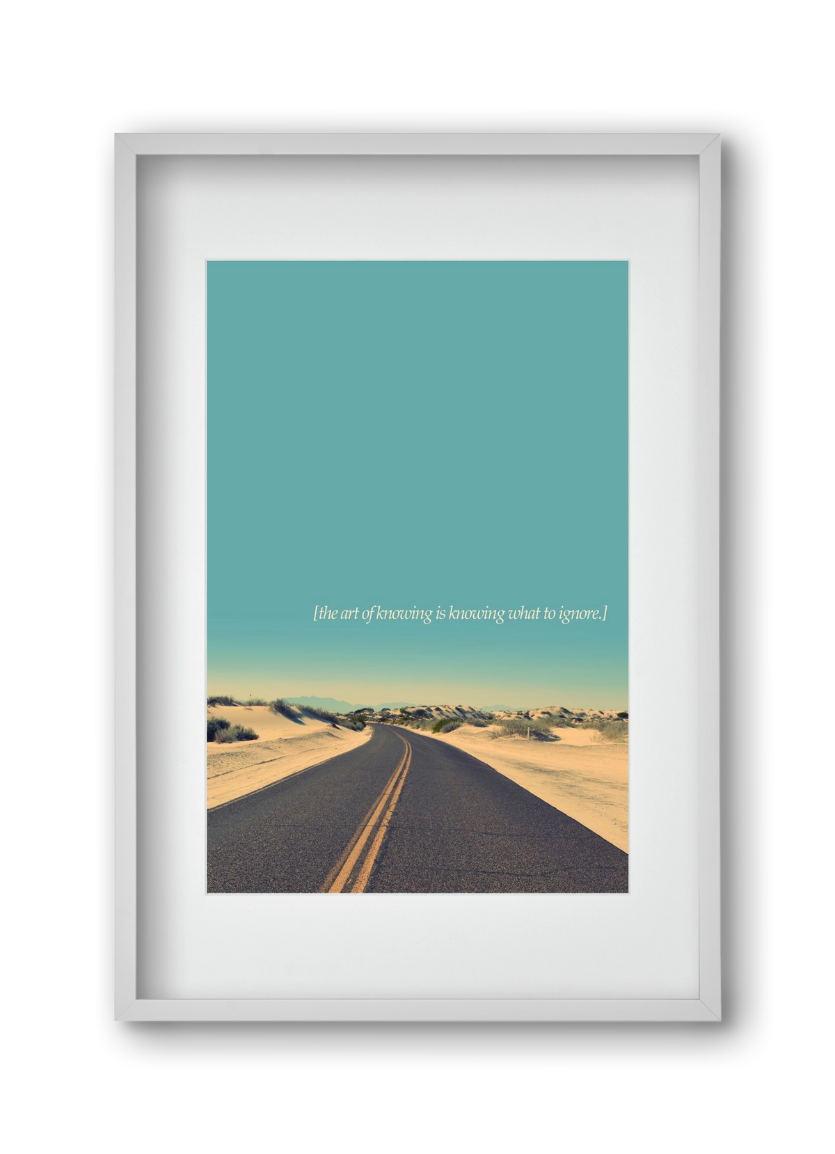 The art of knowing, 30x45 cm (20x30 cm), Fehér keret, paszpartuval