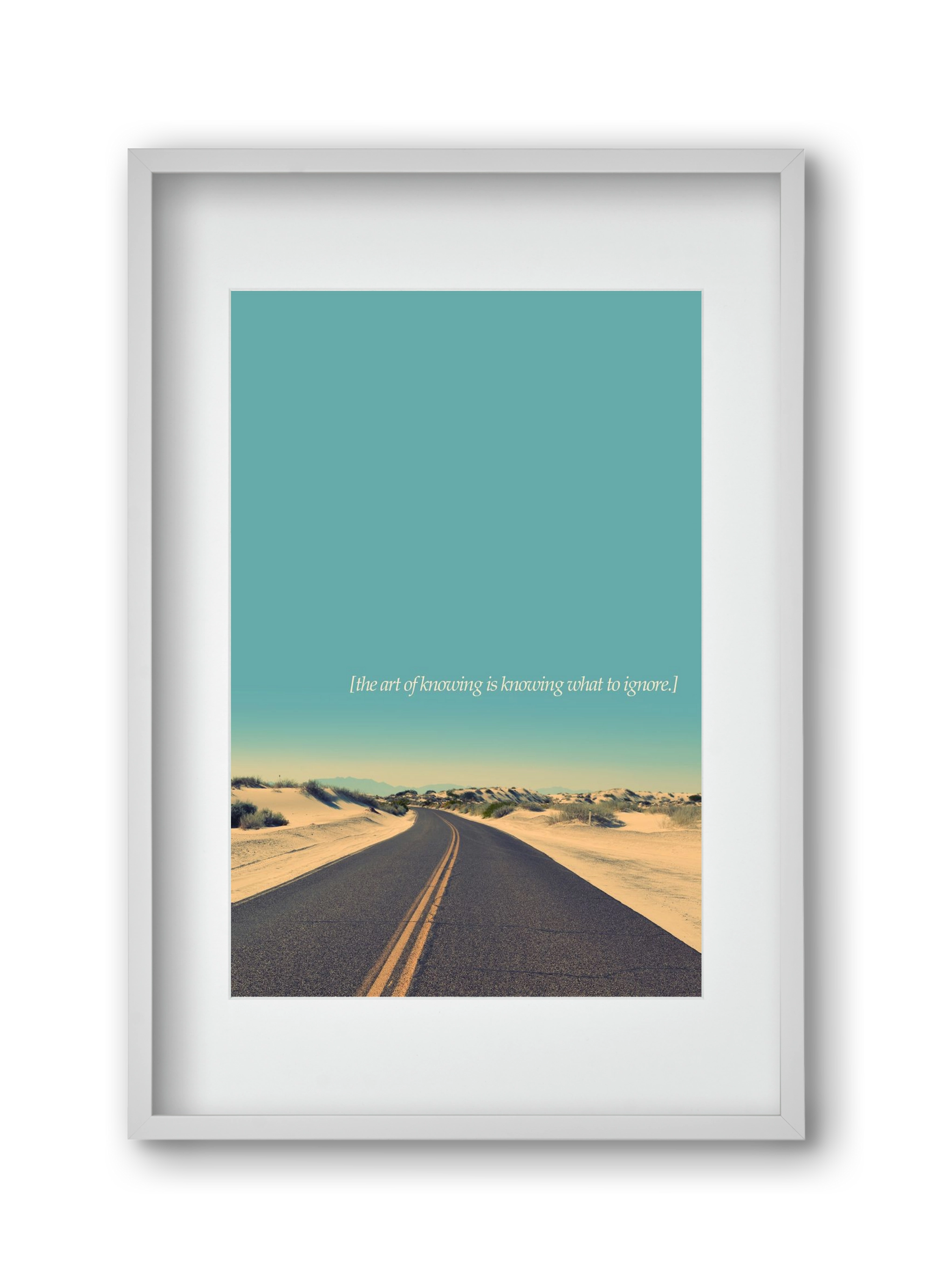 The art of knowing, 30x45 cm (20x30 cm), Fehér keret, paszpartuval