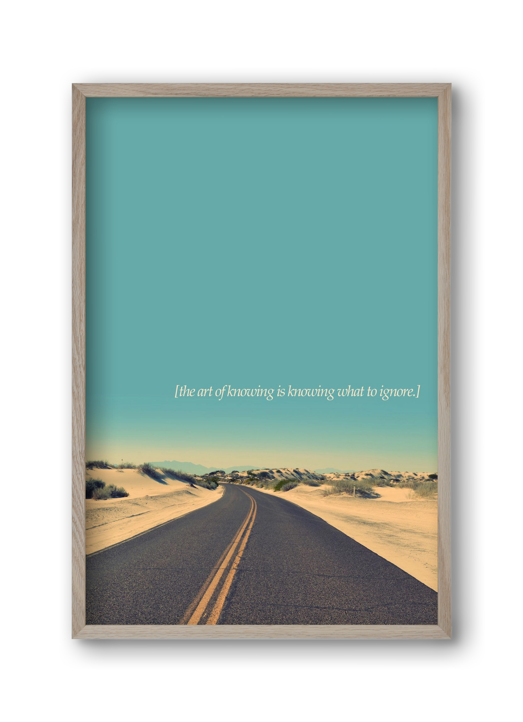 The art of knowing, 30x45 cm (30x45 cm), Tölgy keret