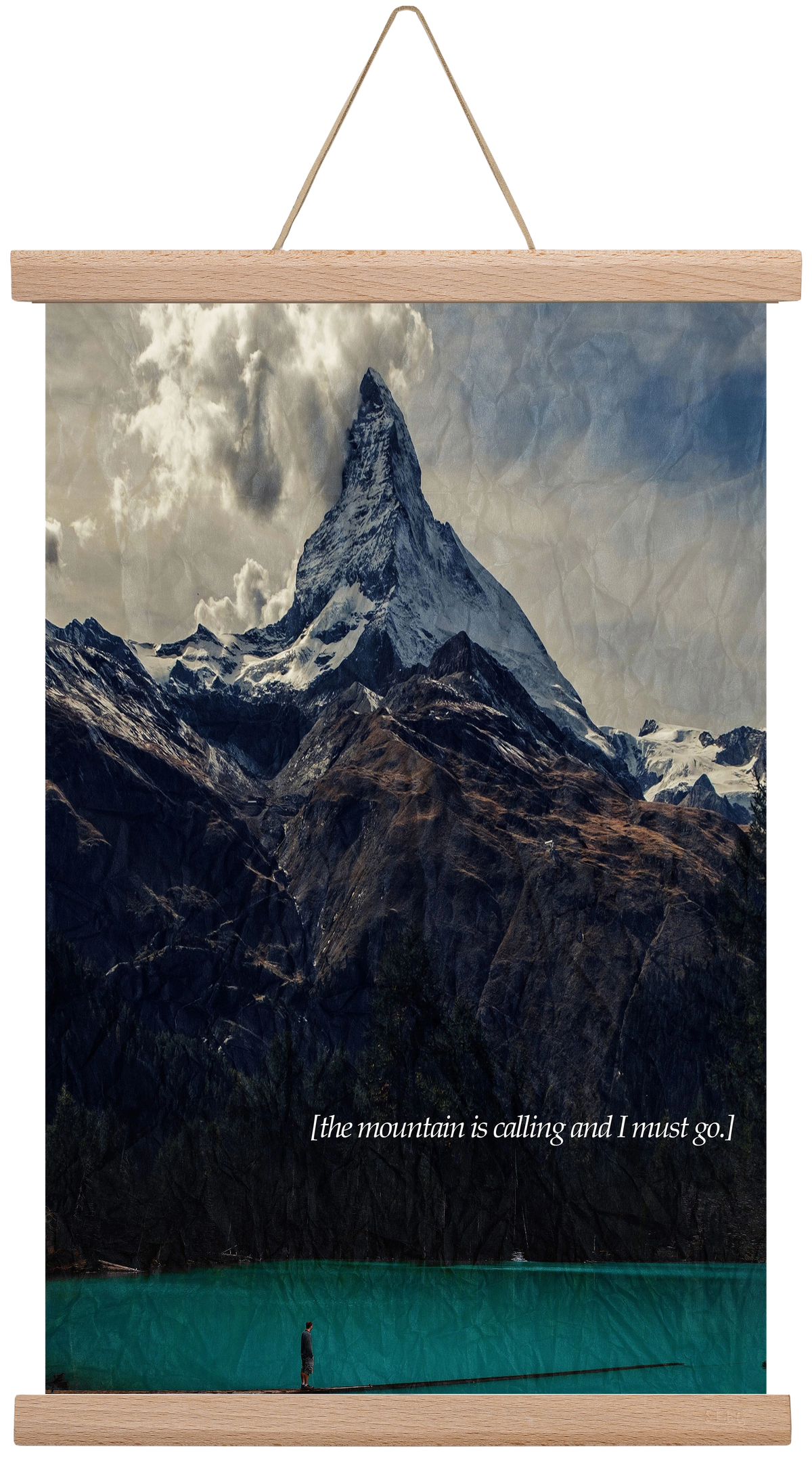 The mountain is calling, 30x45 cm (30x45 cm), Tölgy akasztó