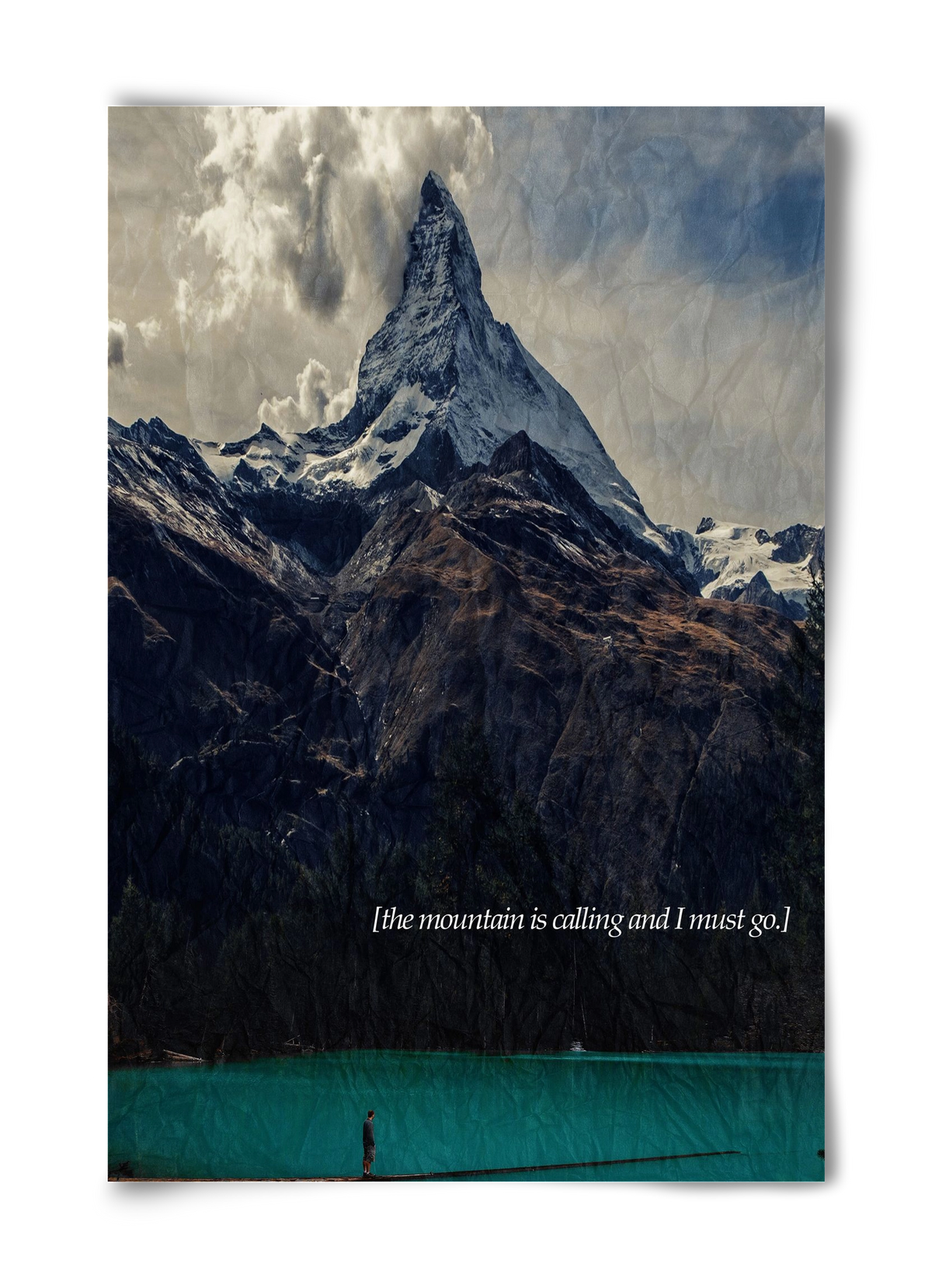 The mountain is calling, 40x60 cm, Keret nélkül