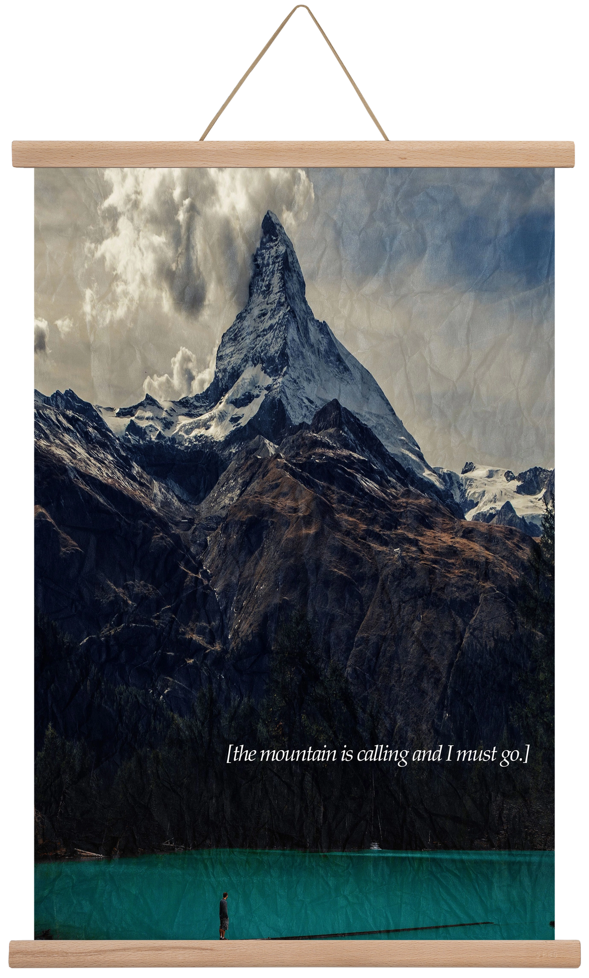 The mountain is calling, 40x60 cm (40x60 cm), Tölgy akasztó