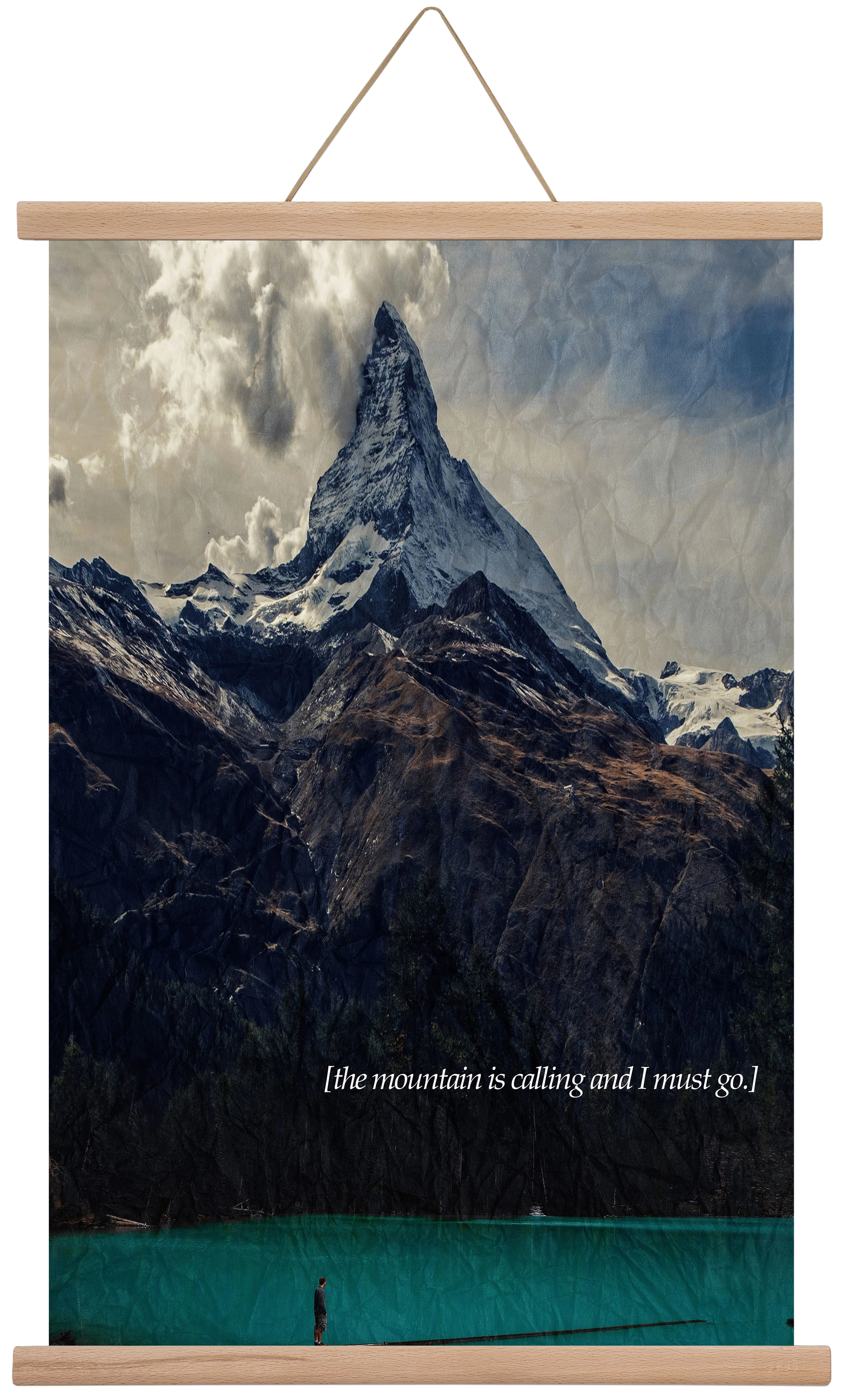 The mountain is calling, 40x60 cm (40x60 cm), Tölgy akasztó