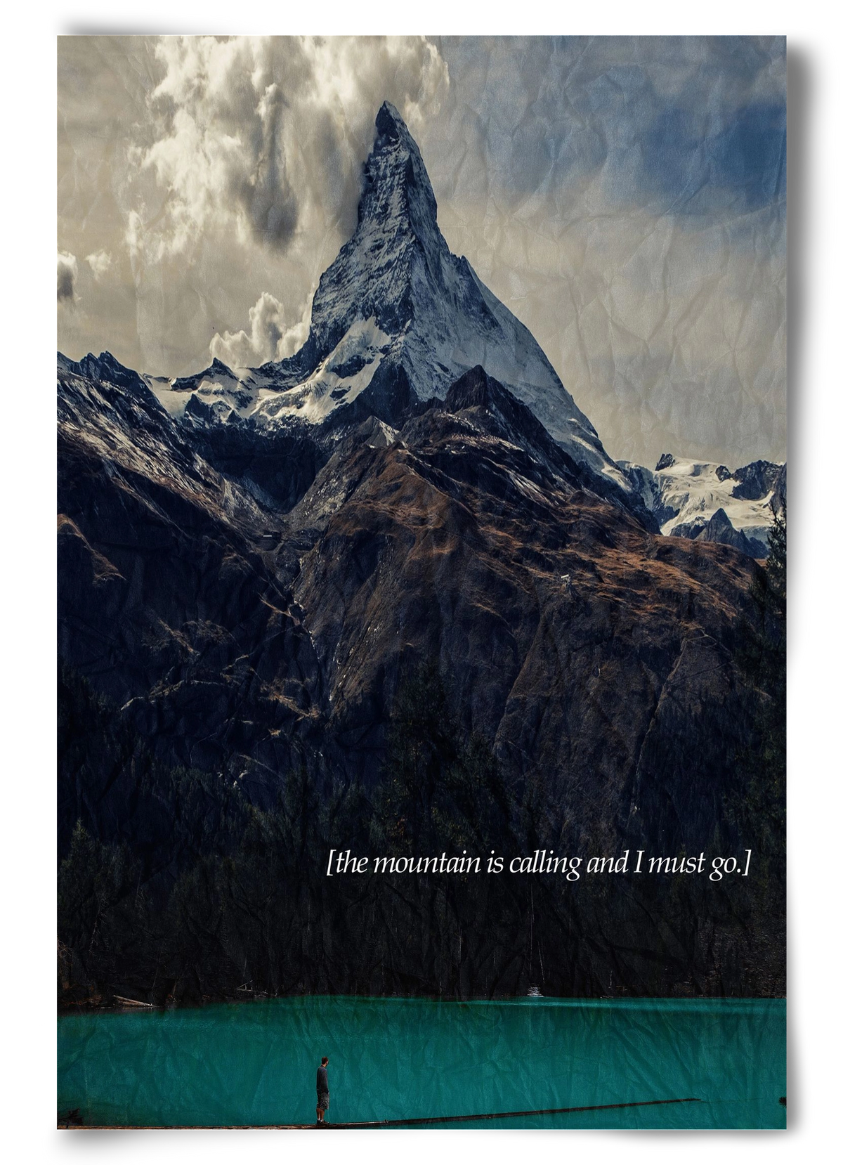 The mountain is calling, 60x90 cm, Keret nélkül