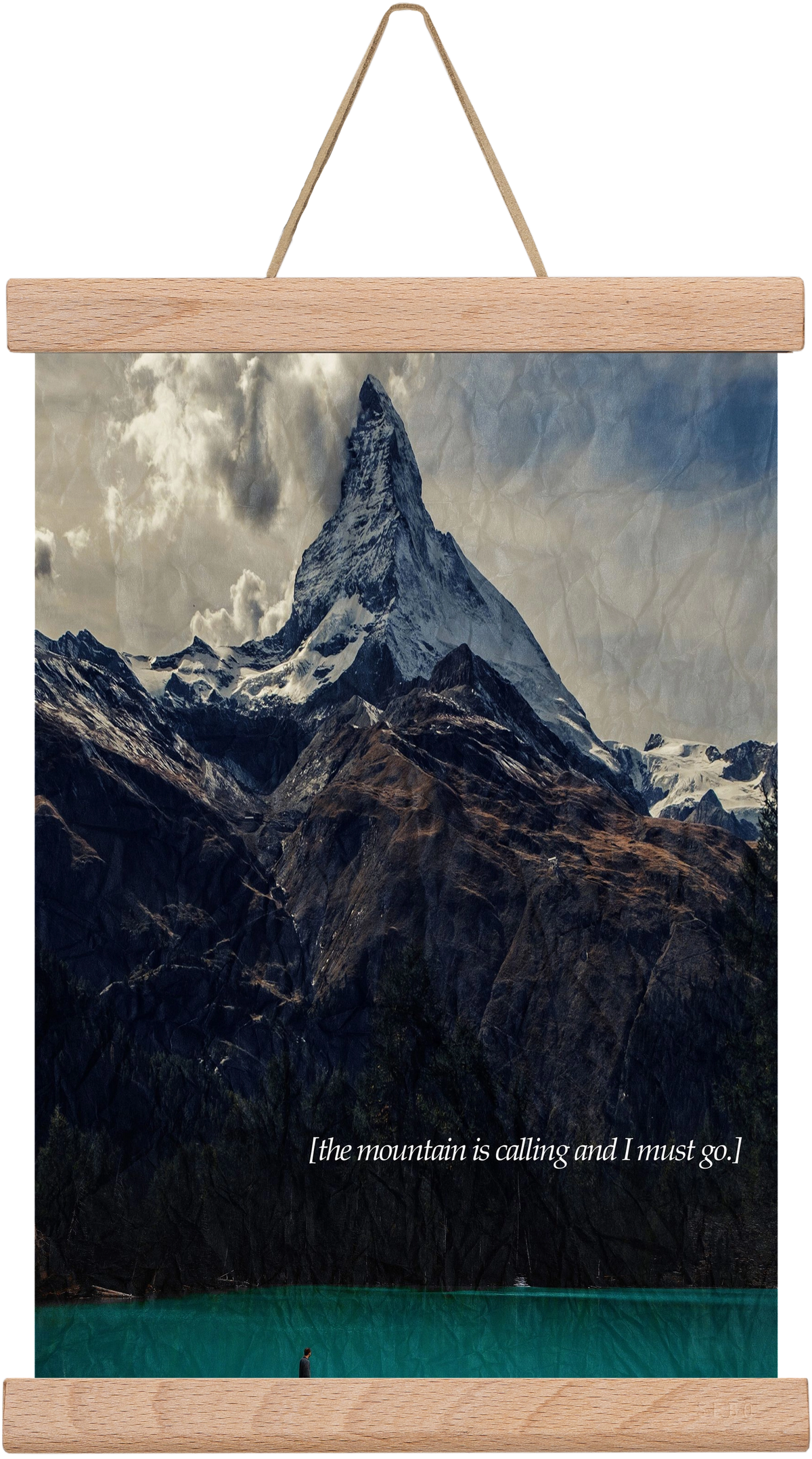 The mountain is calling, 20x30 cm (20x30 cm), Tölgy akasztó