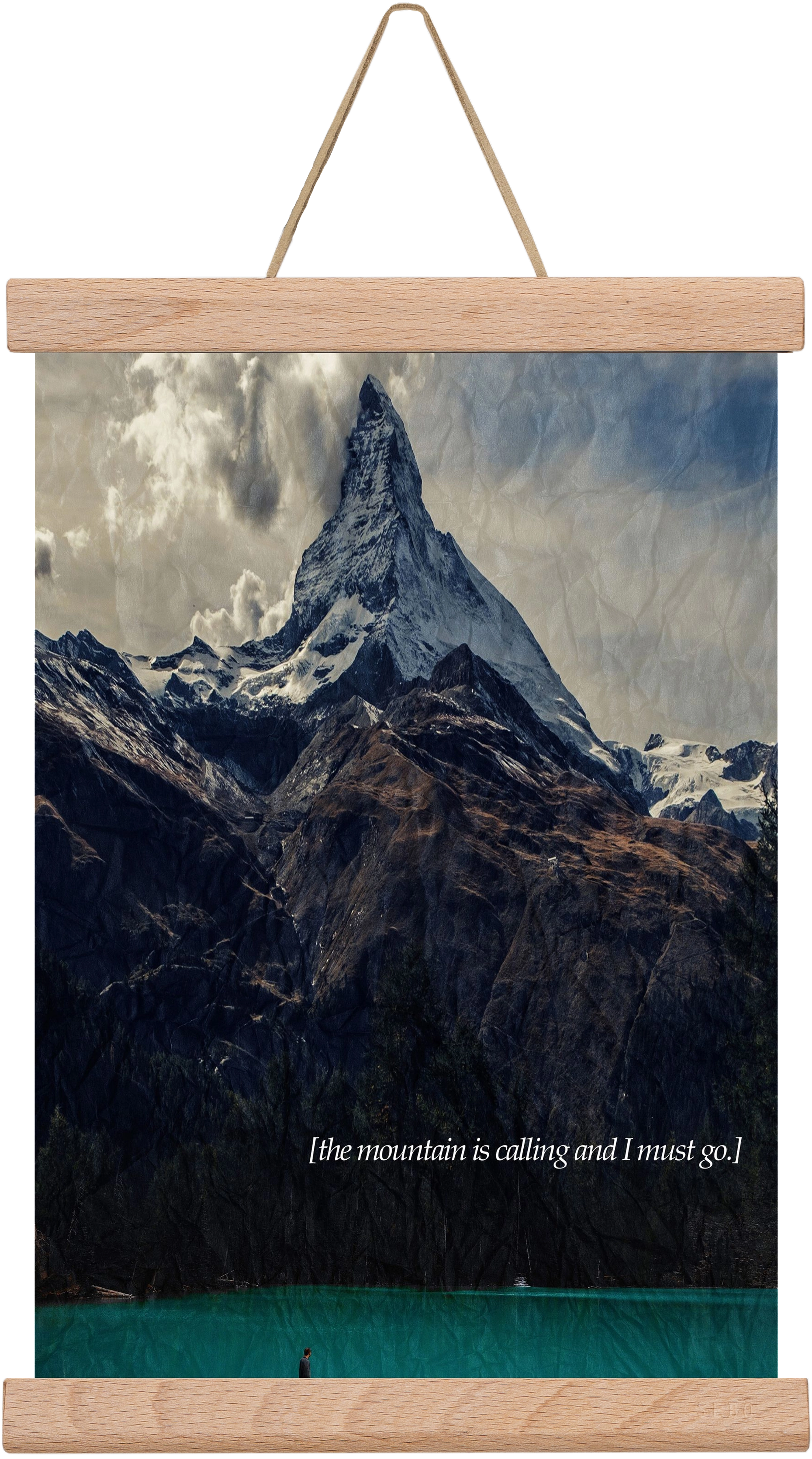 The mountain is calling, 20x30 cm (20x30 cm), Tölgy akasztó