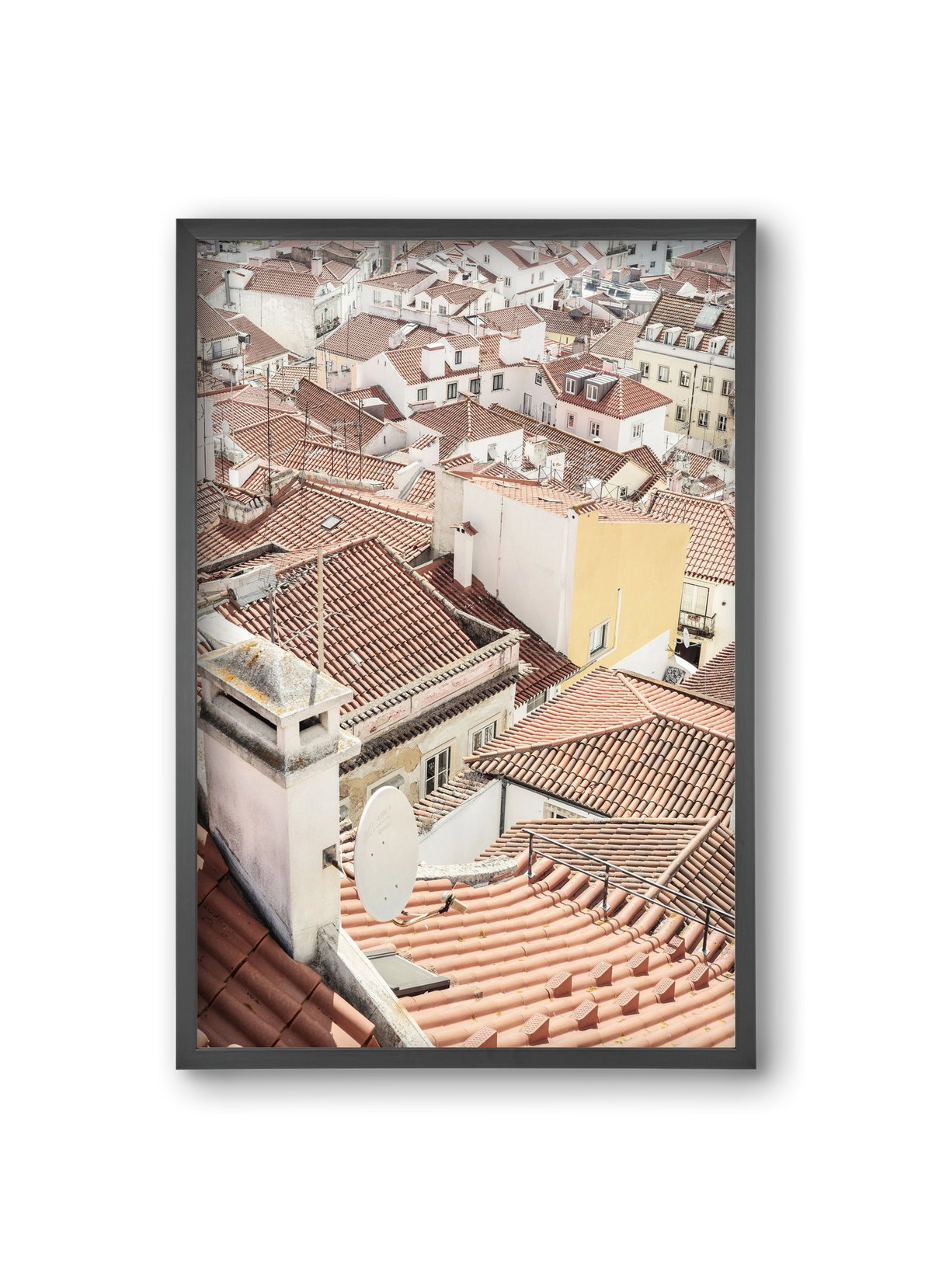 Alfama, 20x30 cm (20x30 cm), Fekete keret