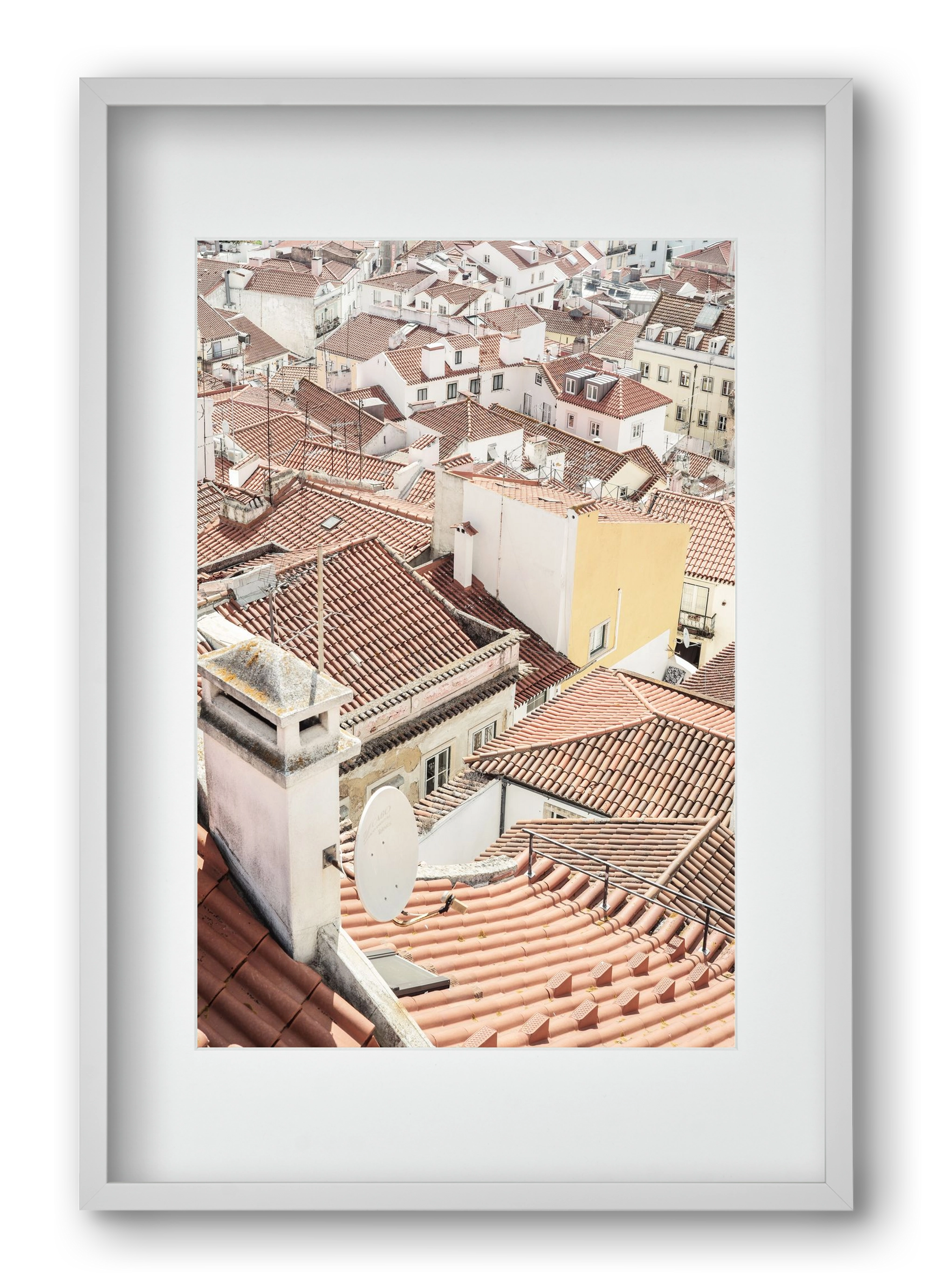 Alfama, 40x60 cm (30x45 cm), Fehér keret, paszpartuval