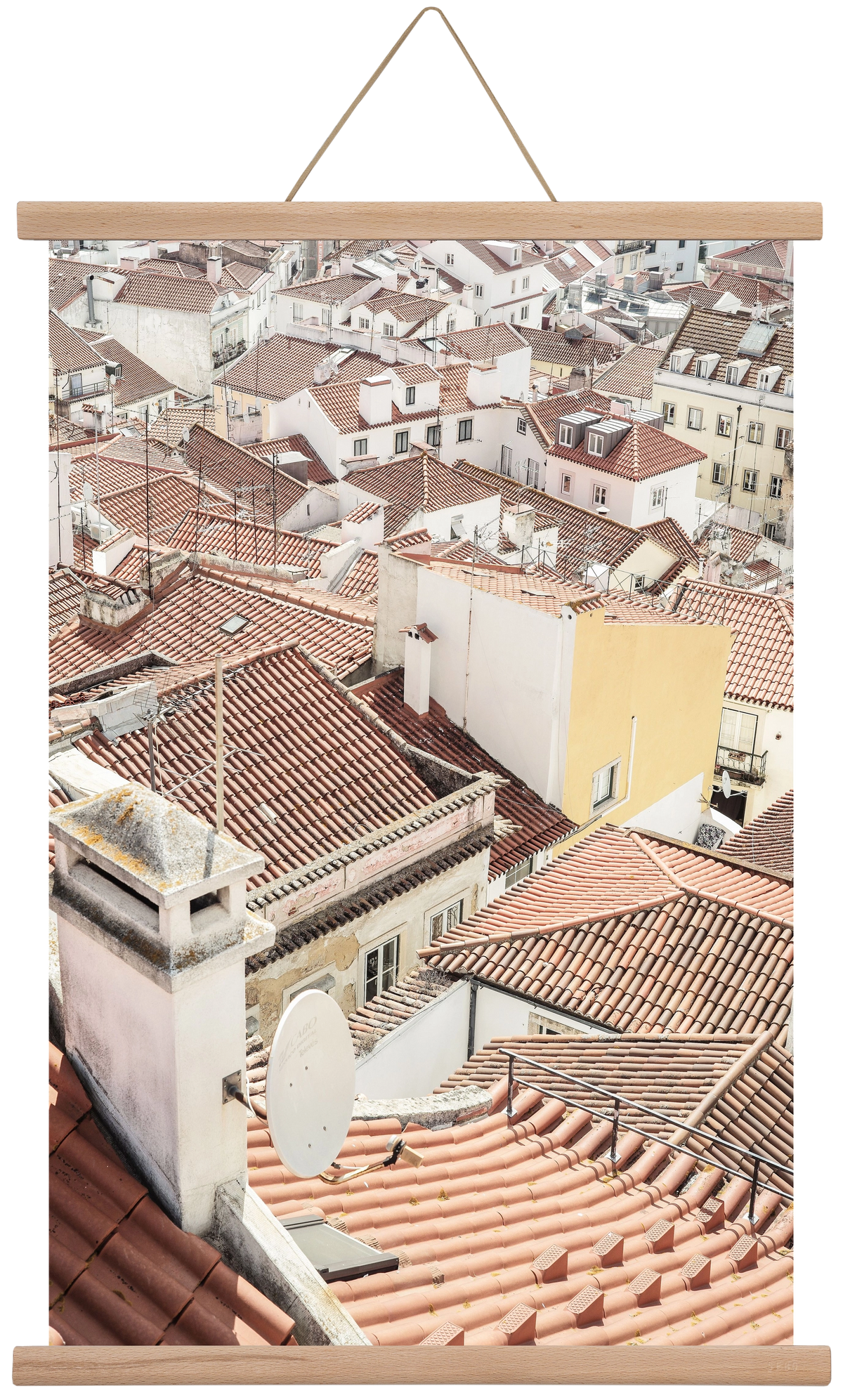 Alfama, 40x60 cm (40x60 cm), Tölgy akasztó