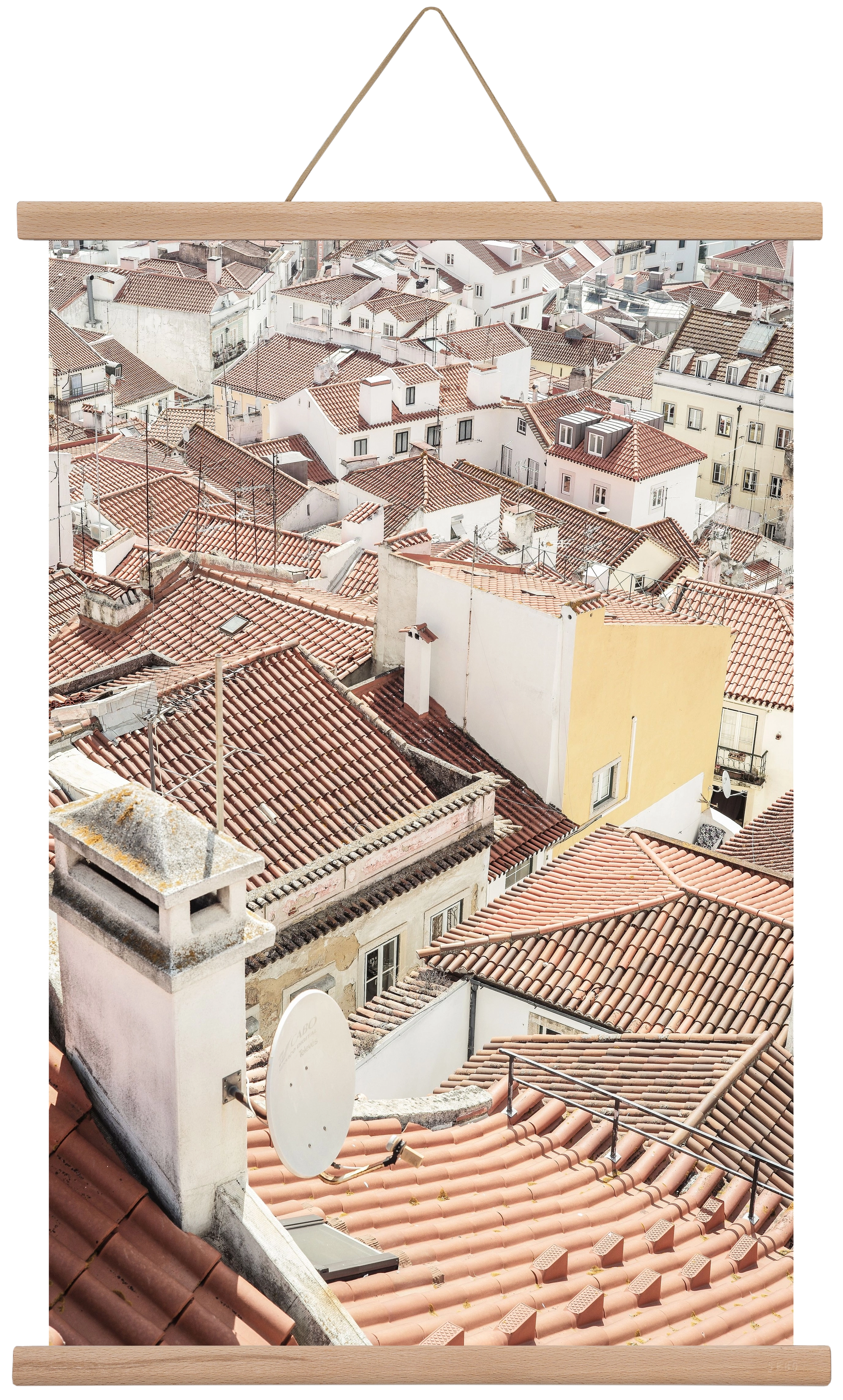 Alfama, 40x60 cm (40x60 cm), Tölgy akasztó