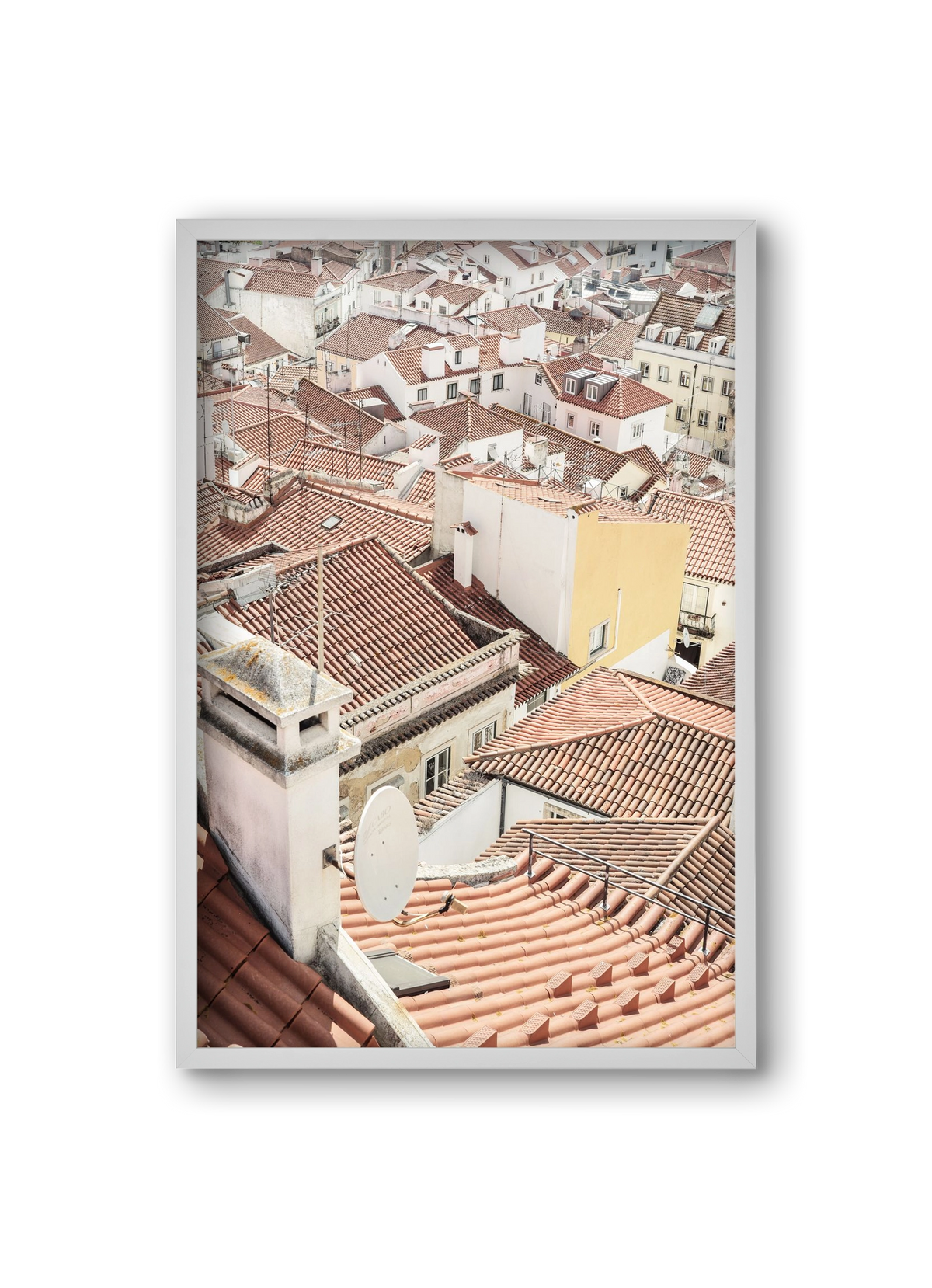 Alfama, 20x30 cm (20x30 cm), Fehér keret