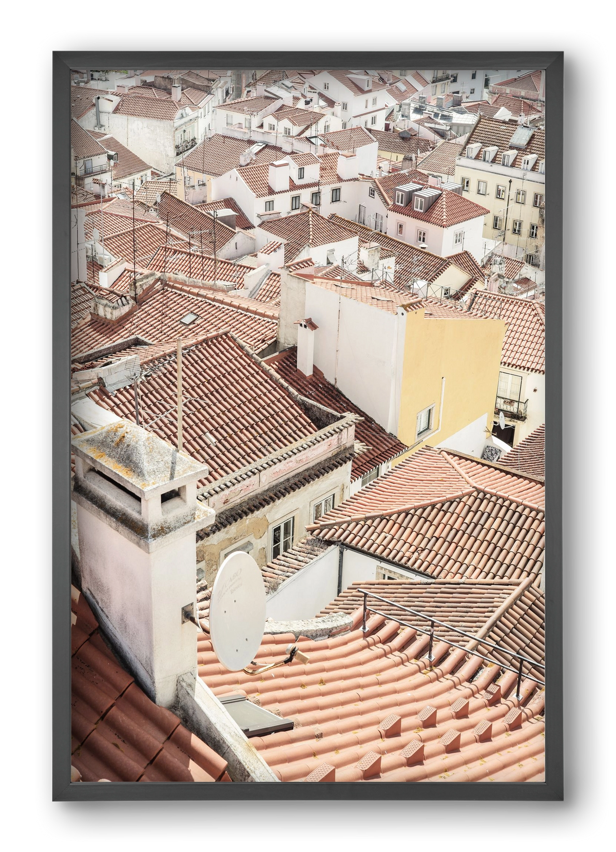 Alfama, 40x60 cm (40x60 cm), Fekete keret