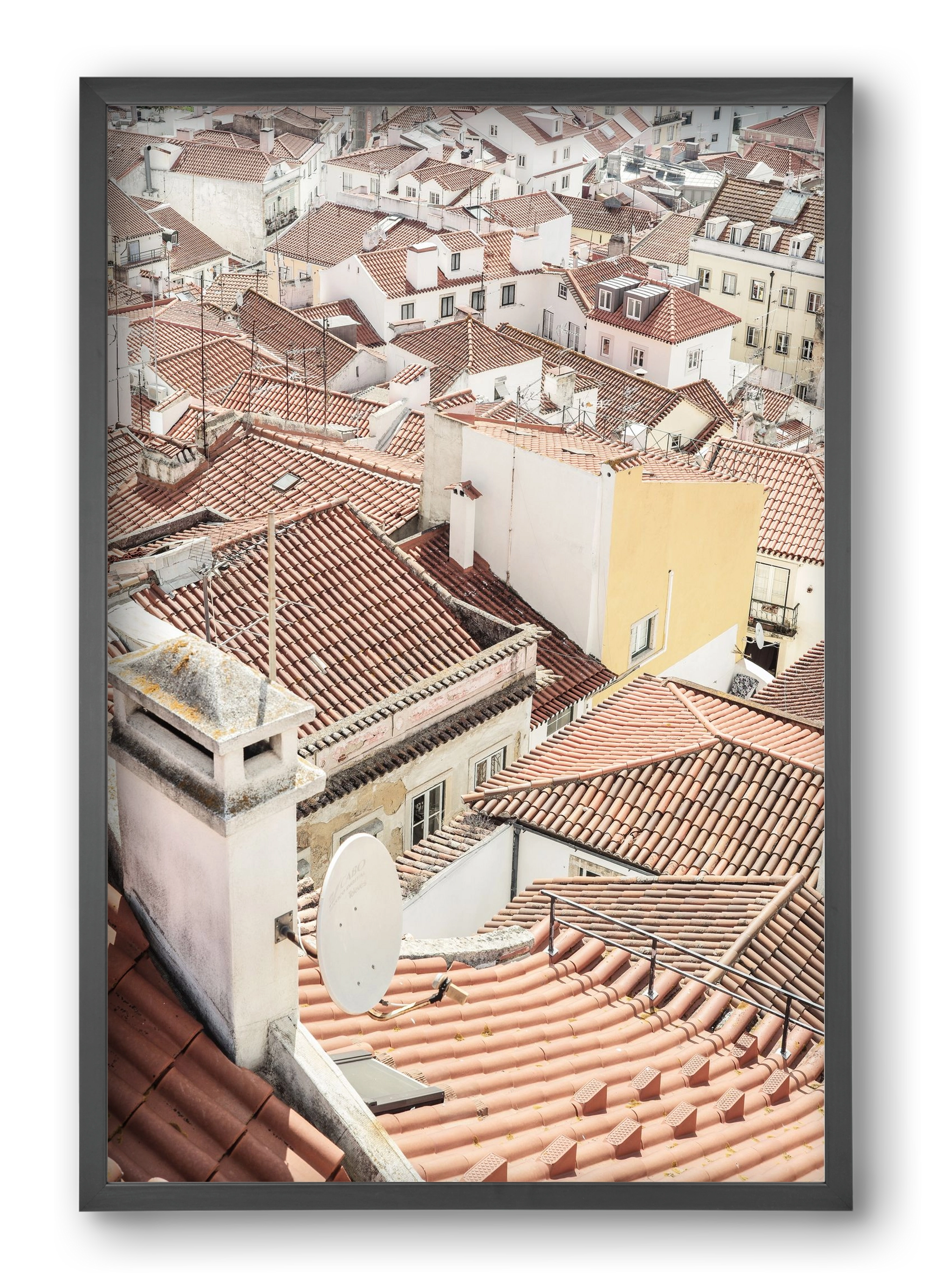 Alfama, 40x60 cm (40x60 cm), Fekete keret