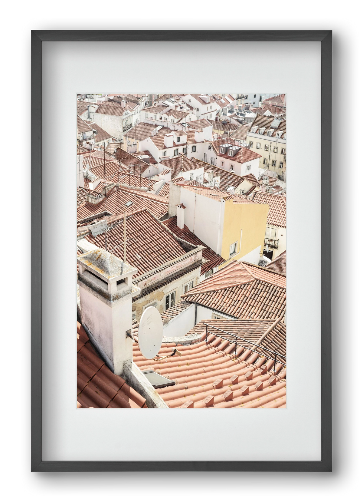 Alfama, 40x60 cm (30x45 cm), Fekete keret, paszpartuval
