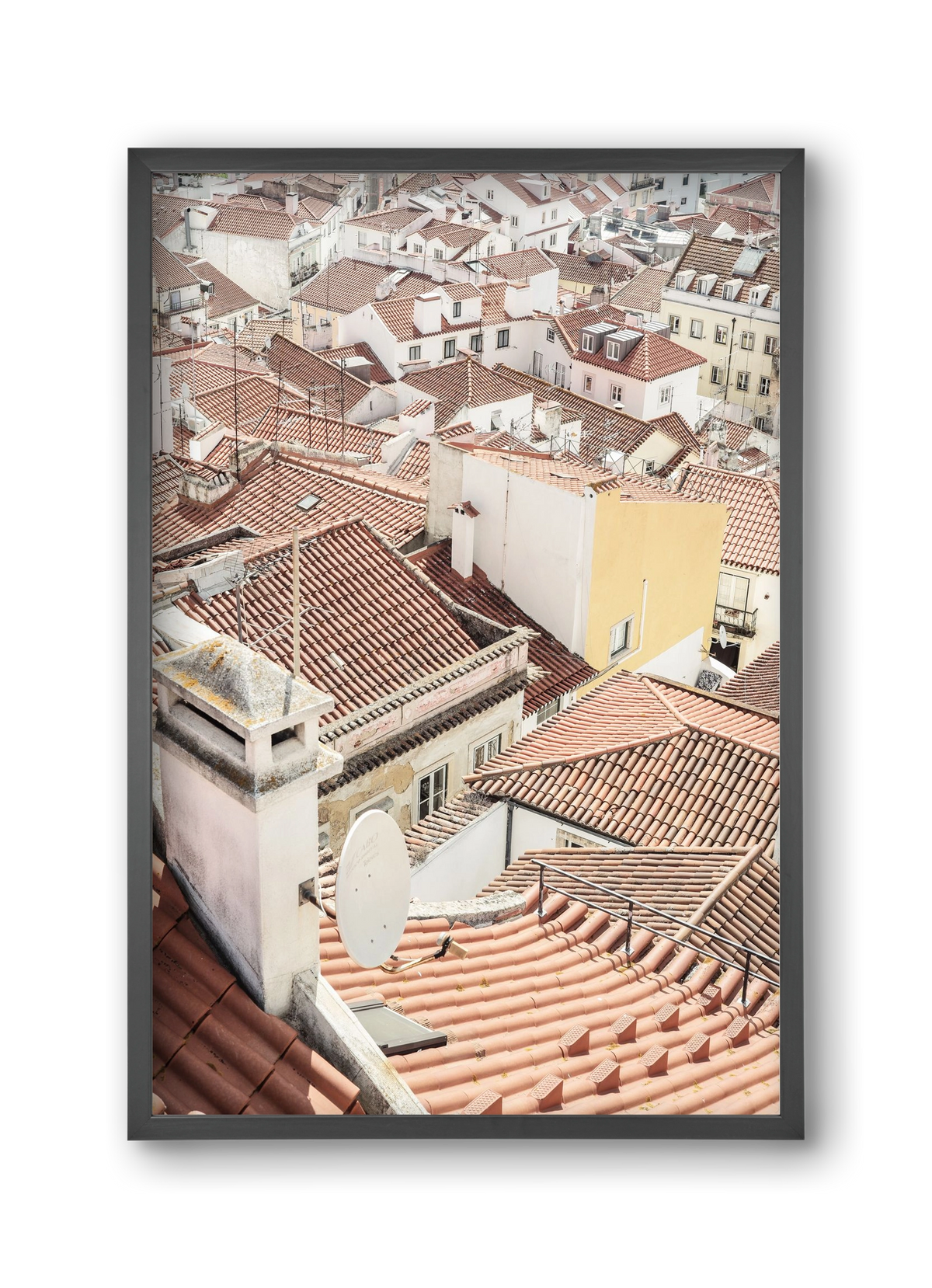 Alfama, 30x45 cm (30x45 cm), Fekete keret