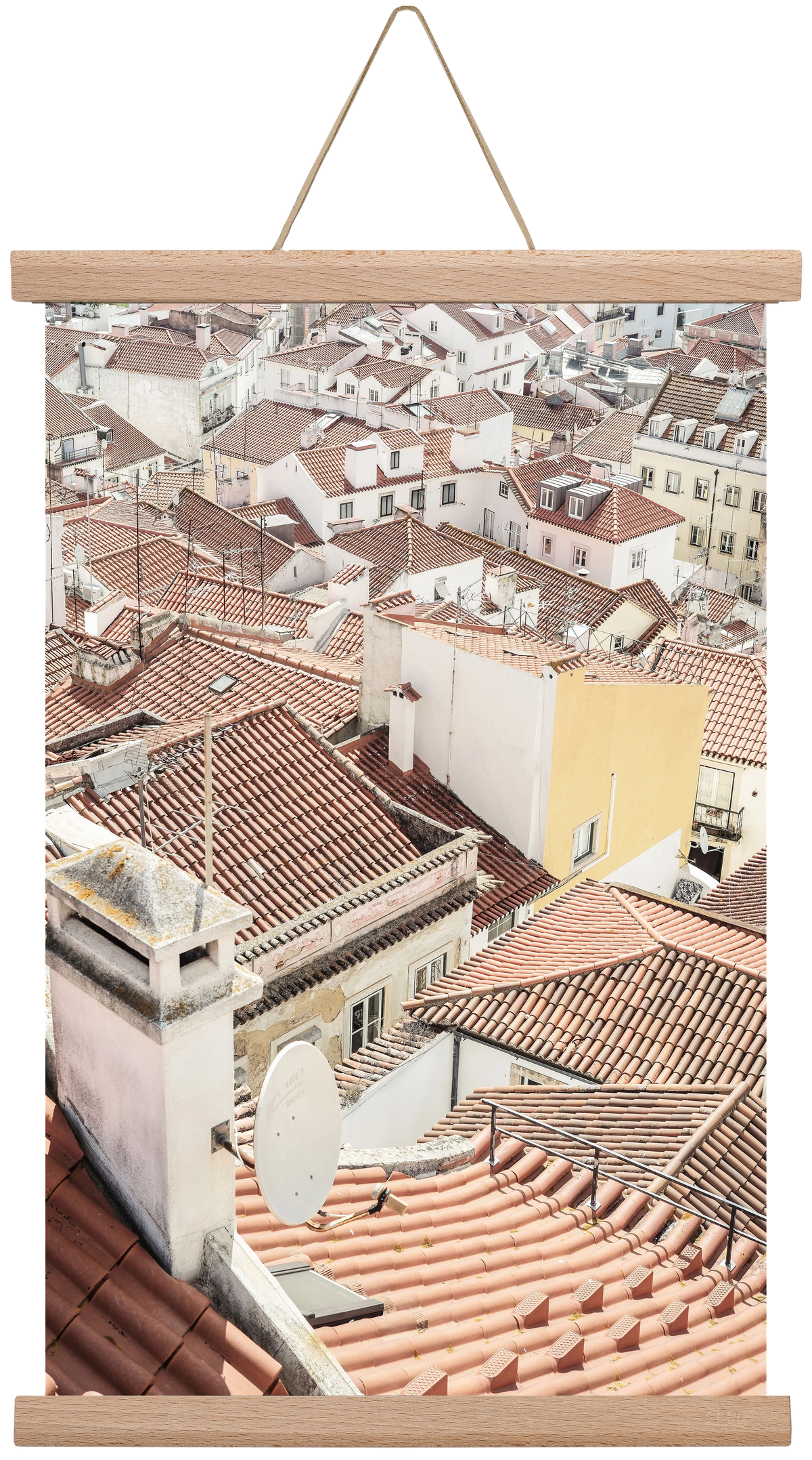 Alfama, 30x45 cm (30x45 cm), Tölgy akasztó