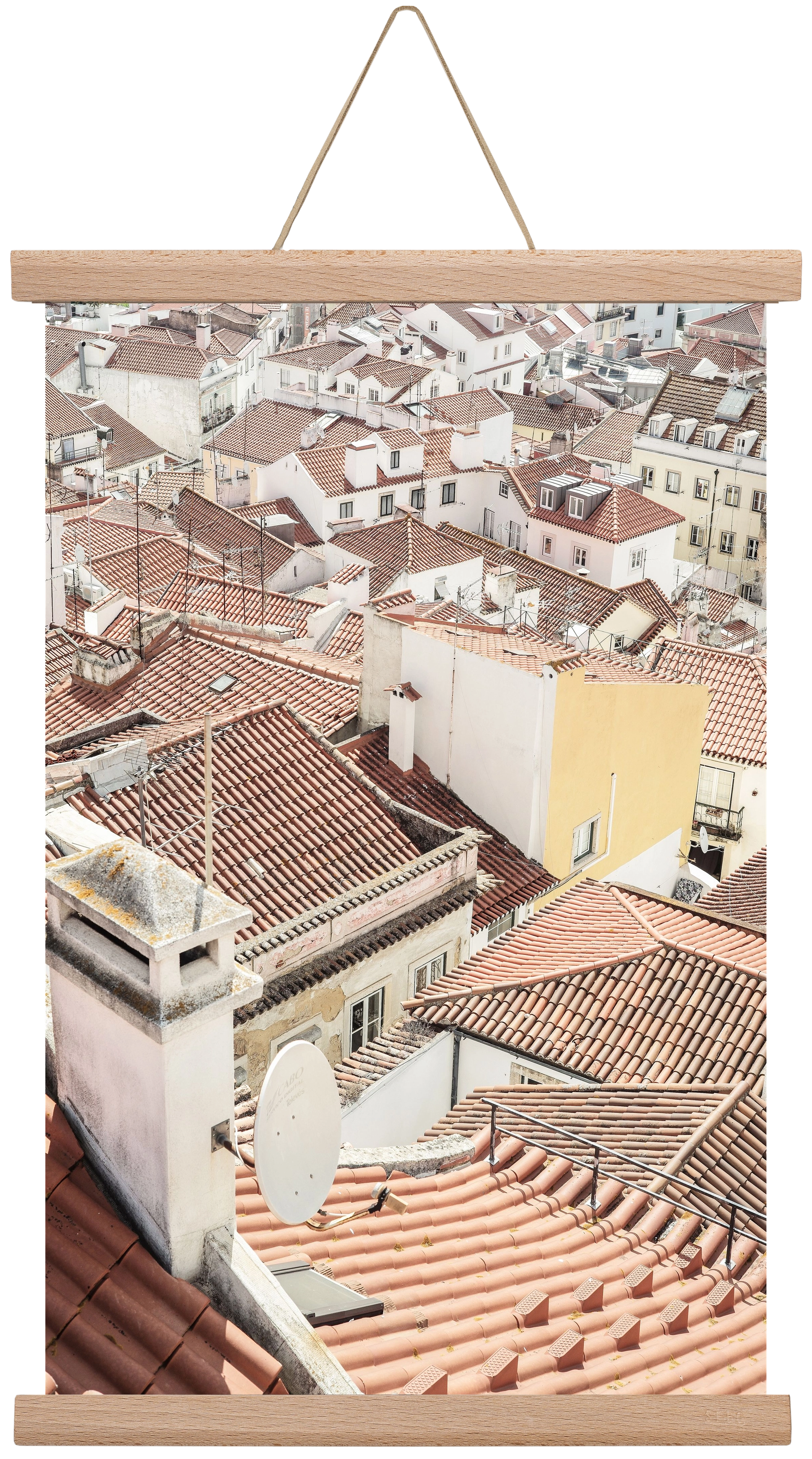 Alfama, 30x45 cm (30x45 cm), Tölgy akasztó