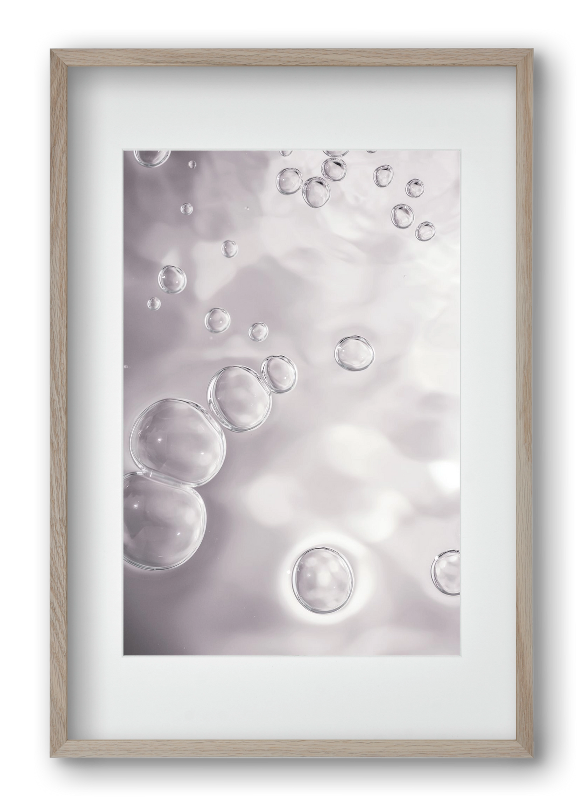Bubbles, 40x60 cm (30x45 cm), Tölgy keret, paszpartuval