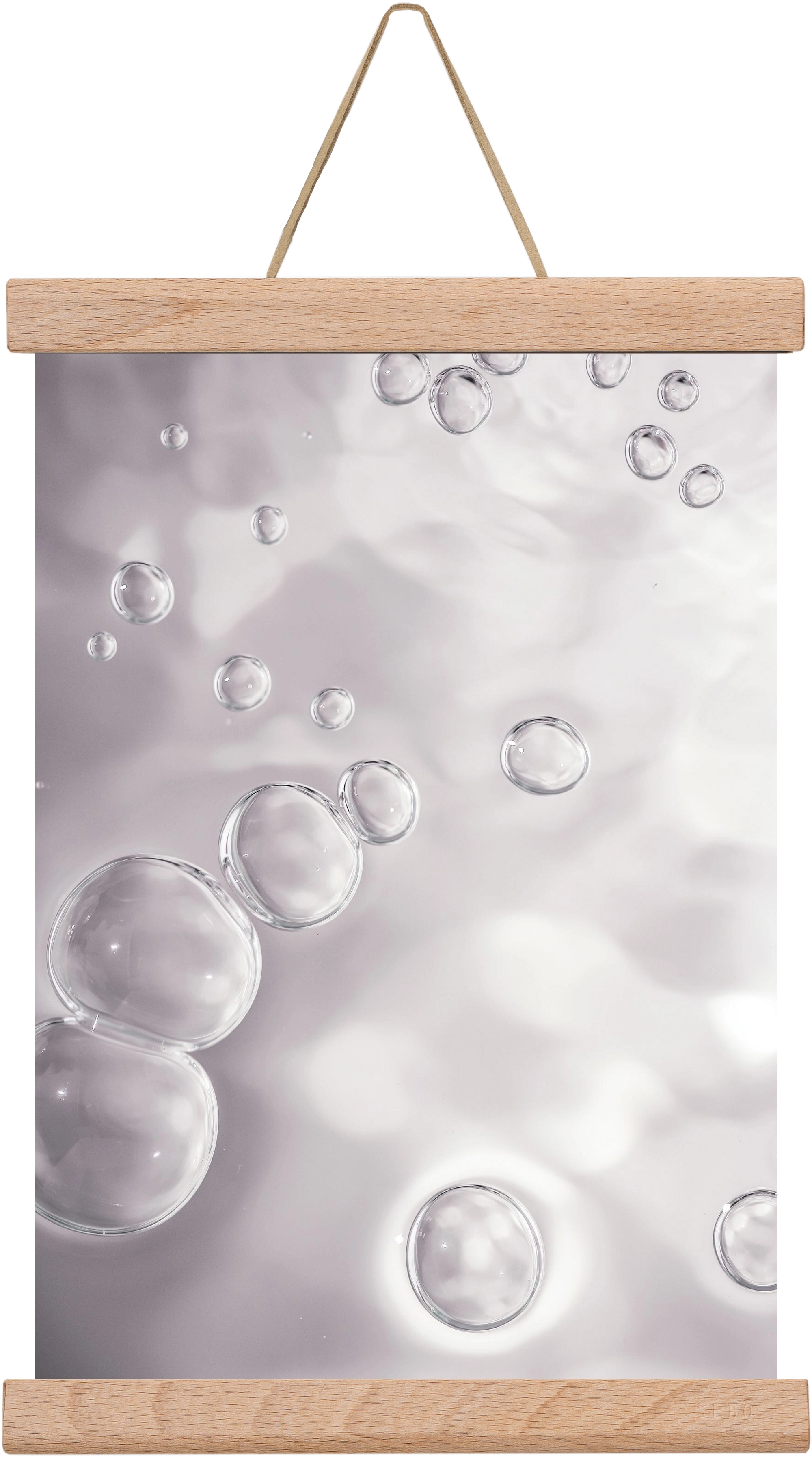 Bubbles, 20x30 cm (20x30 cm), Tölgy akasztó